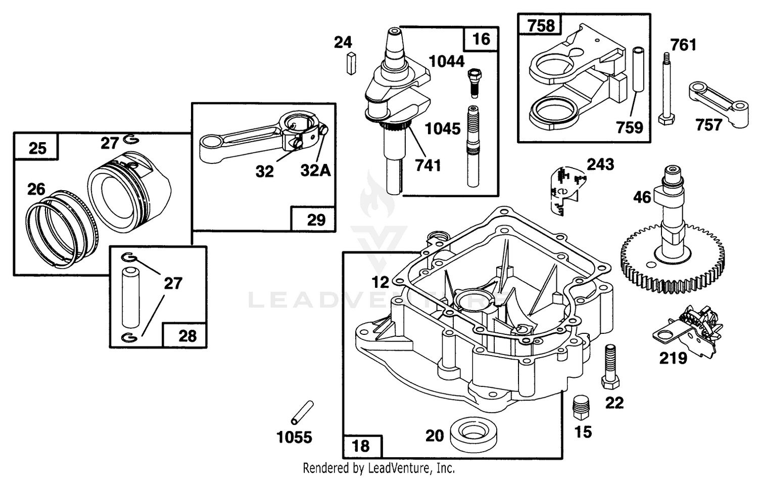 Engine Briggs  Stratton Model 28q777-0668-A1 3