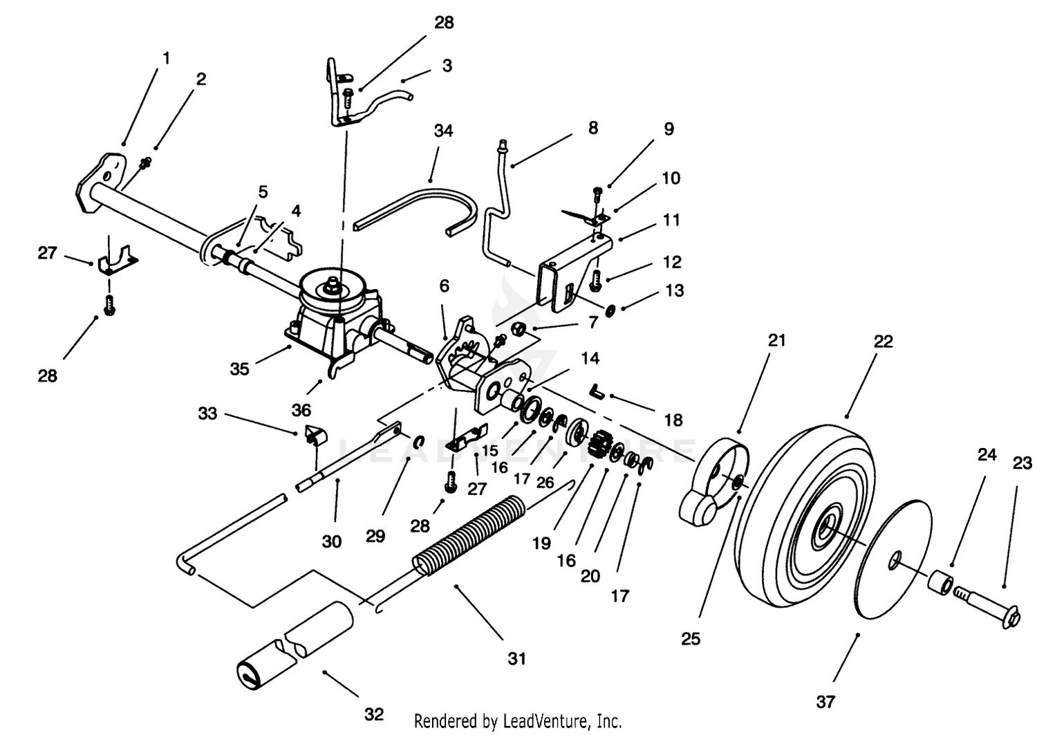 S.p. Rear Axle Assembly