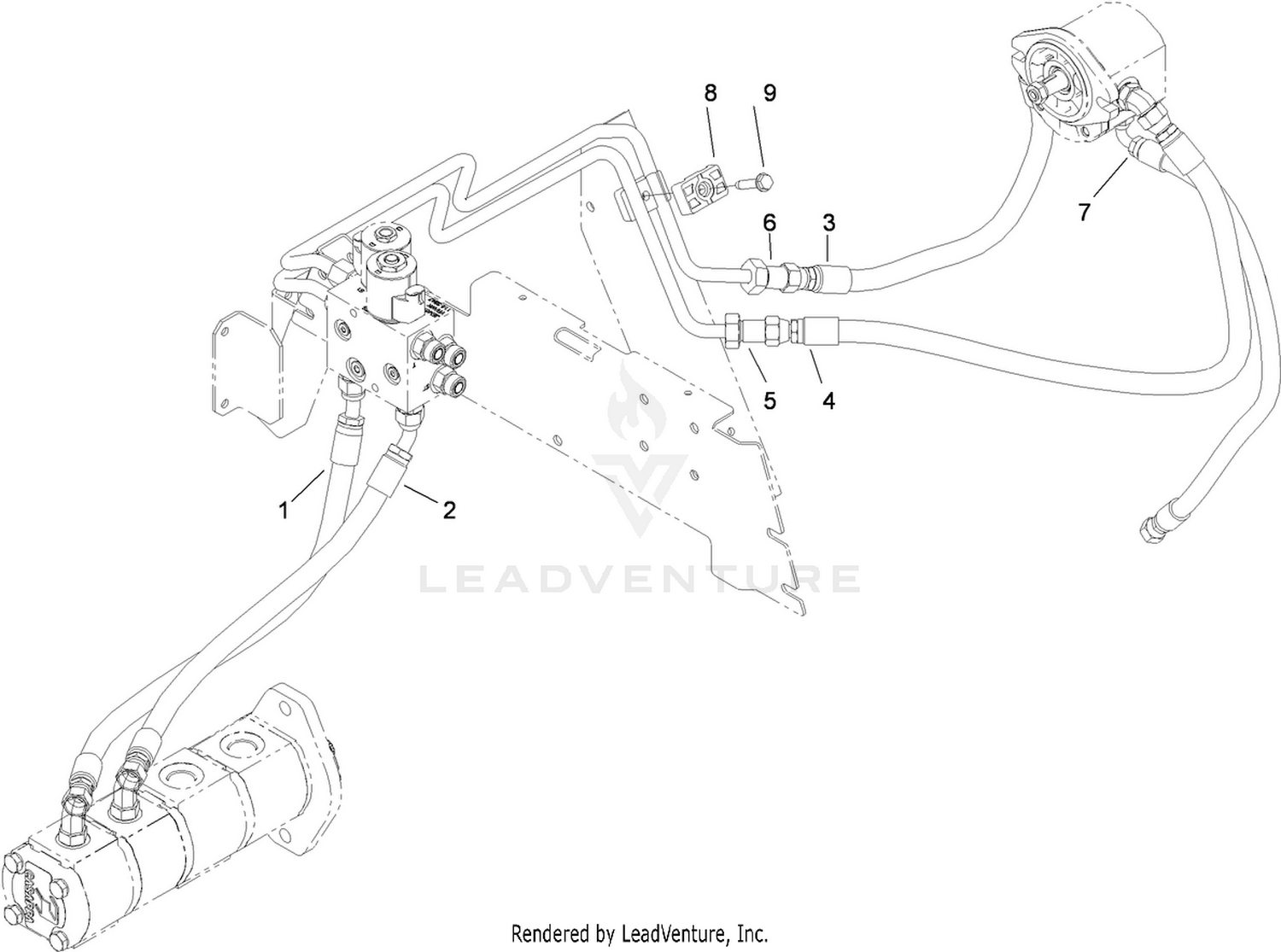 Fan Plumbing Assembly