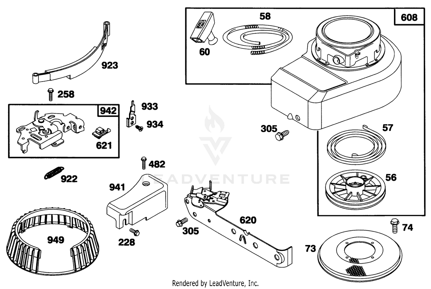 Engine Briggs  Stratton Model 98902-0130-01 5