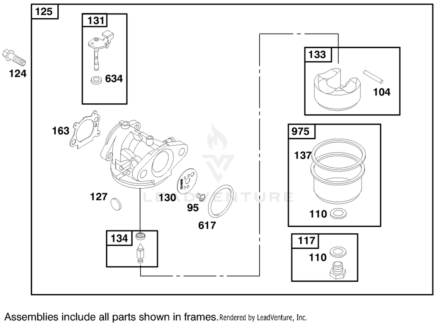 Engine Briggs  Stratton Model 127802-1761-E1 3