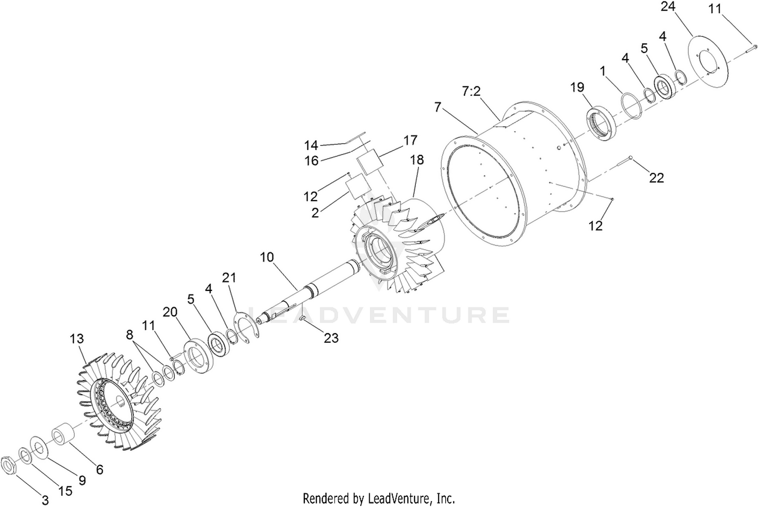 Turbine Assembly No. 125-4260