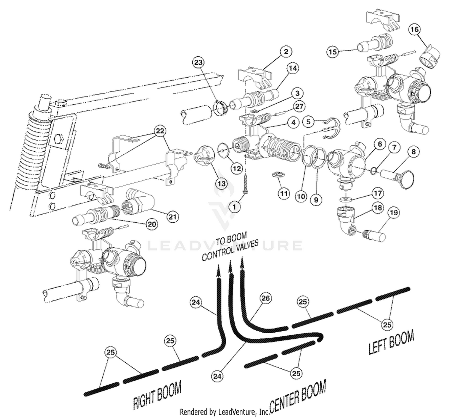 NOZZLE BODIES  BOOM HOSES