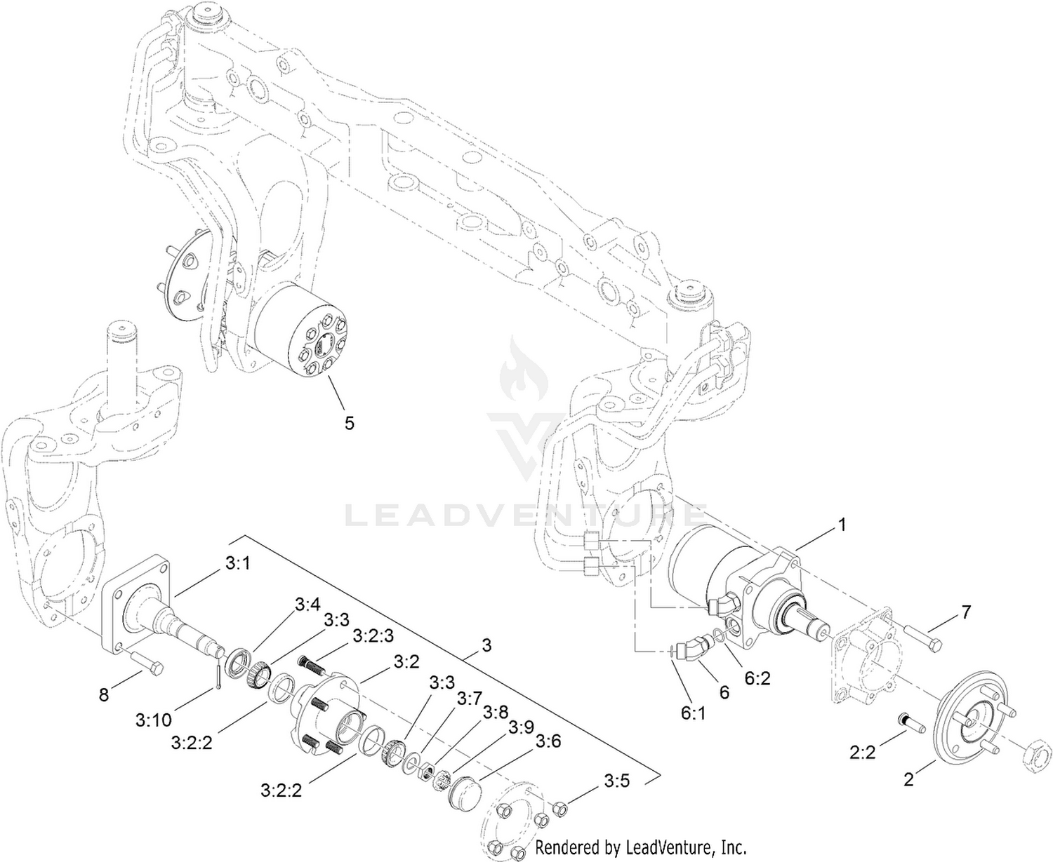 Wheel Motor and Spindle Assembly