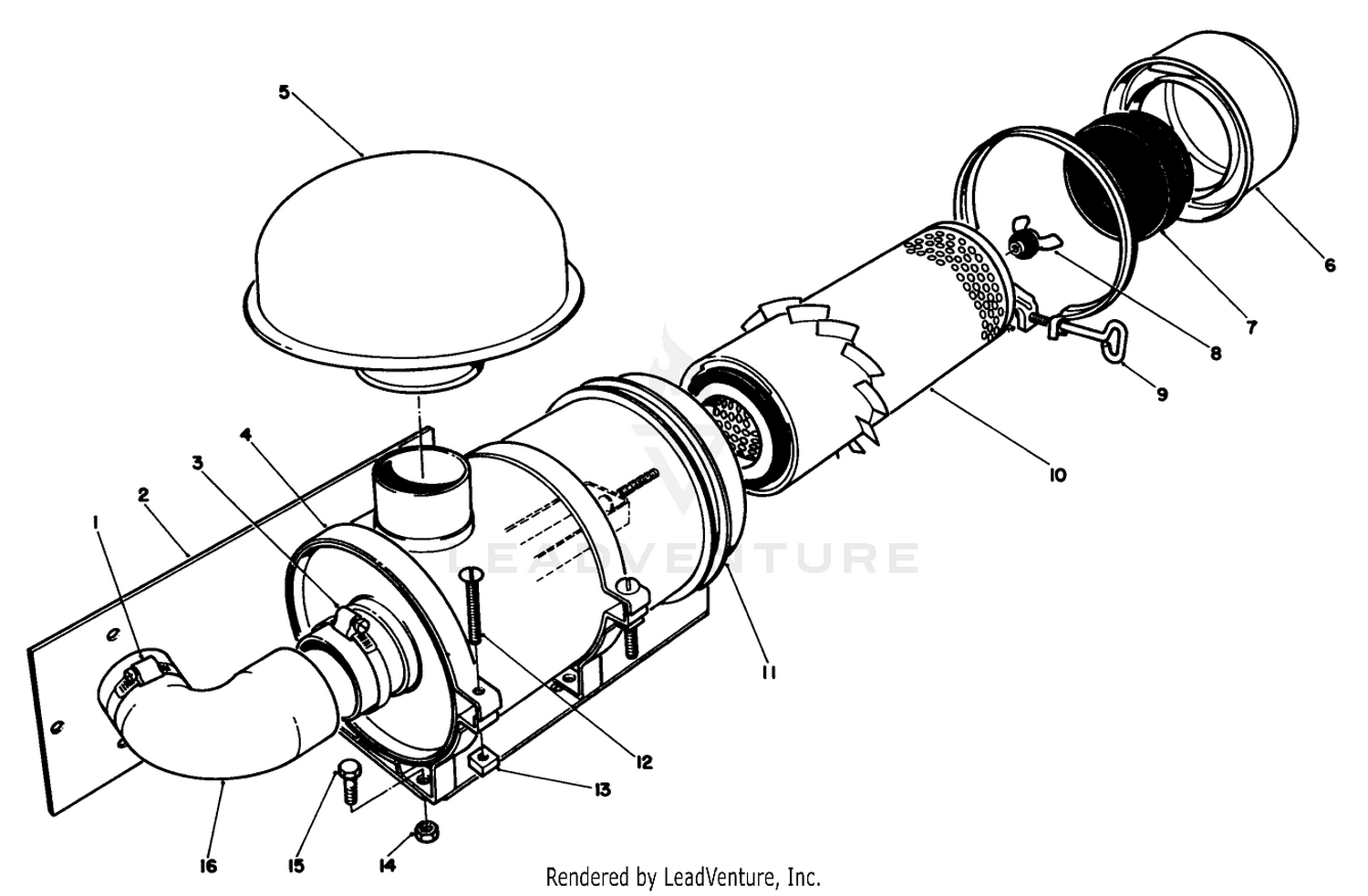 Remote Air Cleaner Kit No. 55-8460 (optional)