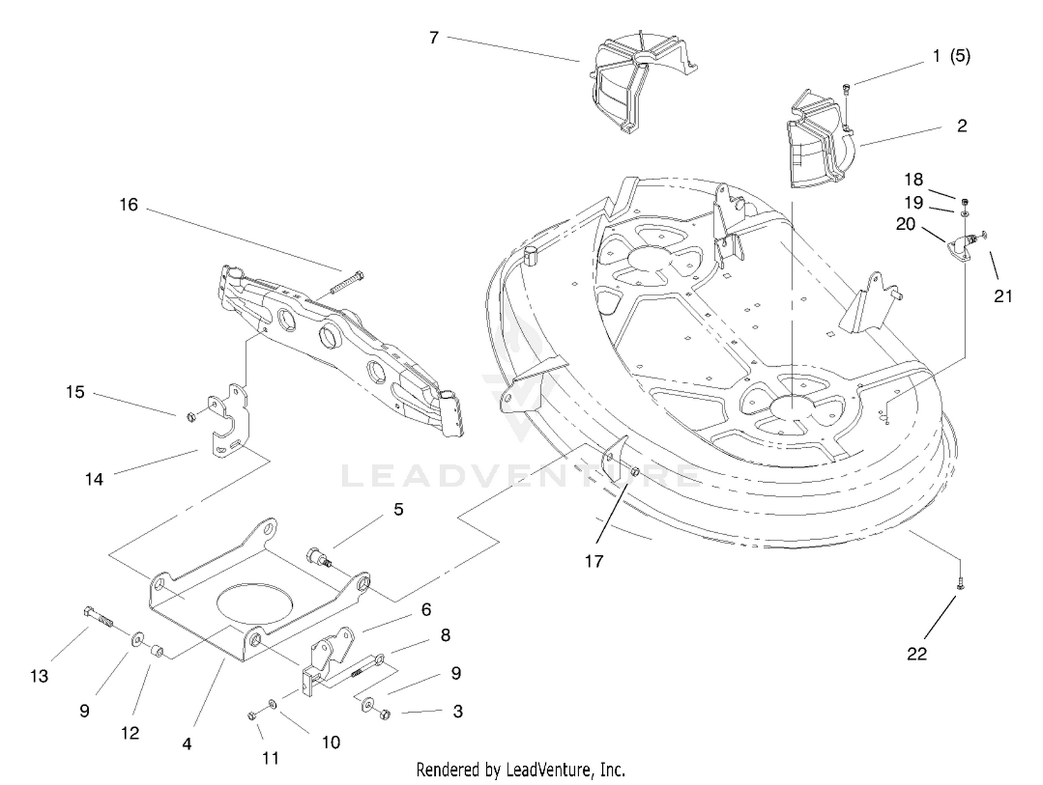 Suspension Assembly (38" Cutting Unit)
