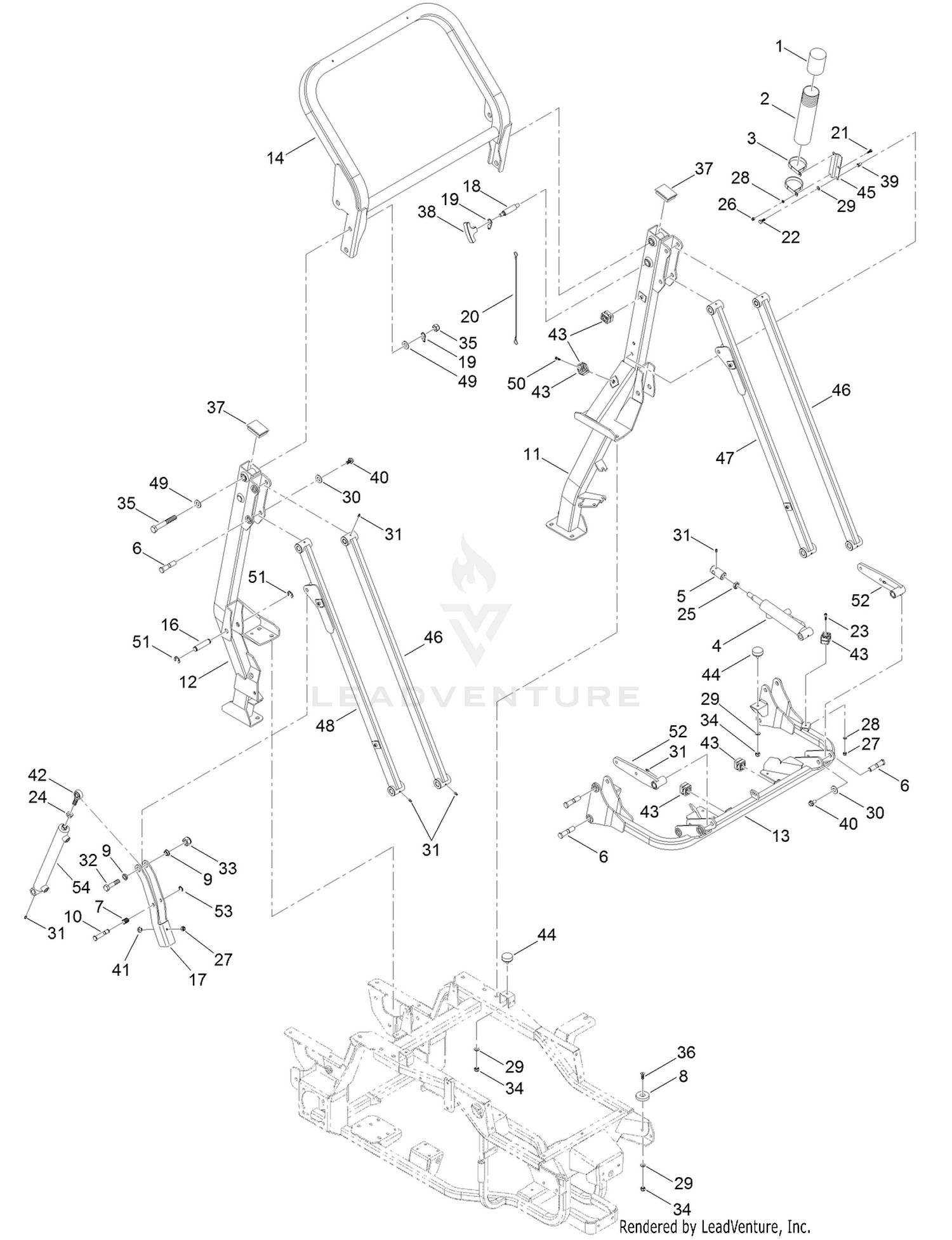 Basket Lift Frame Assembly