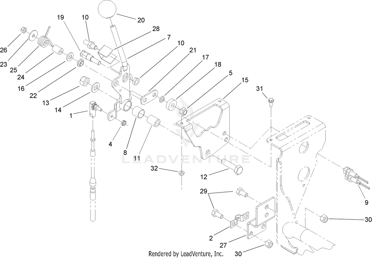 Speed Selector Lever Assembly