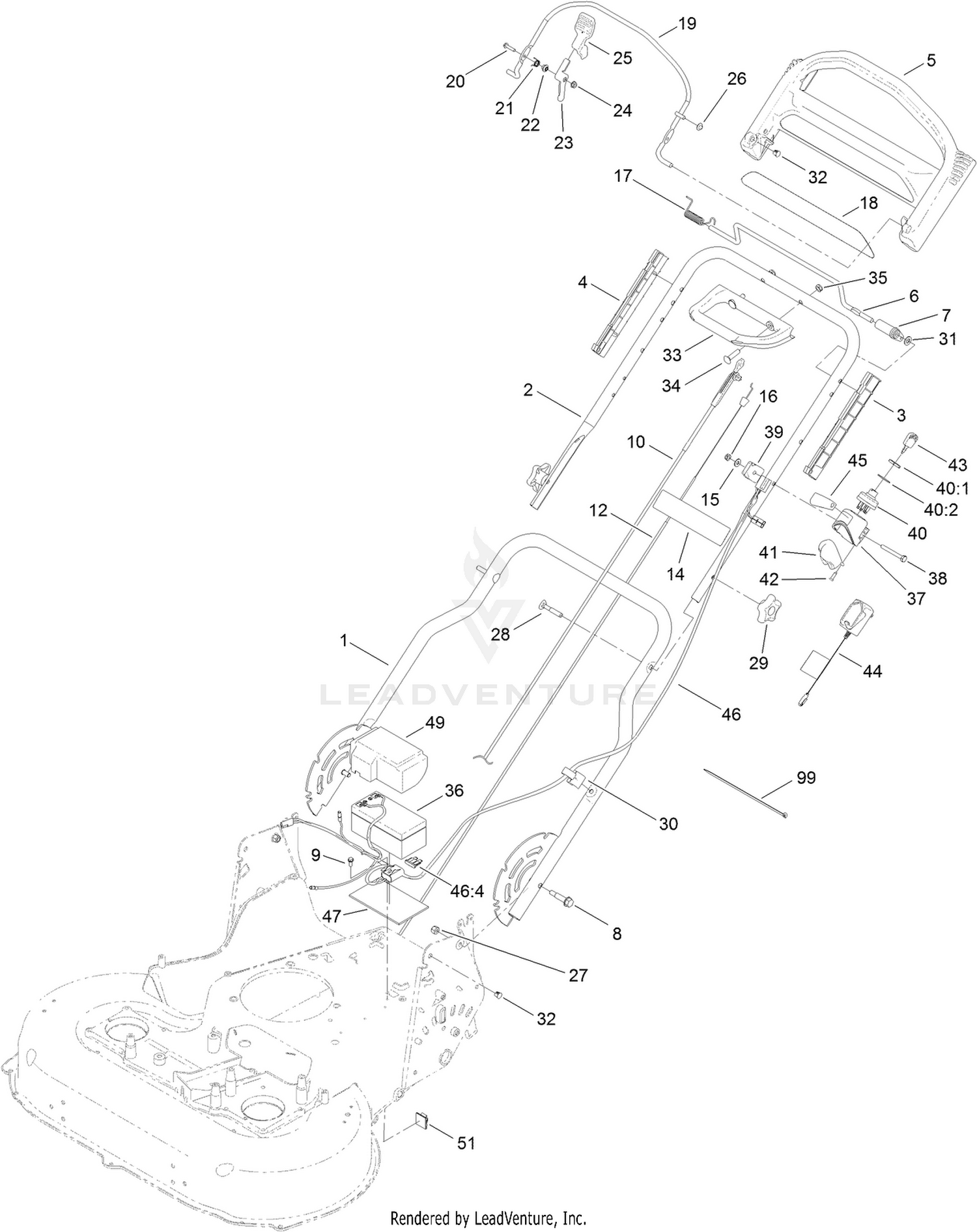 Handle and Electrical Assembly