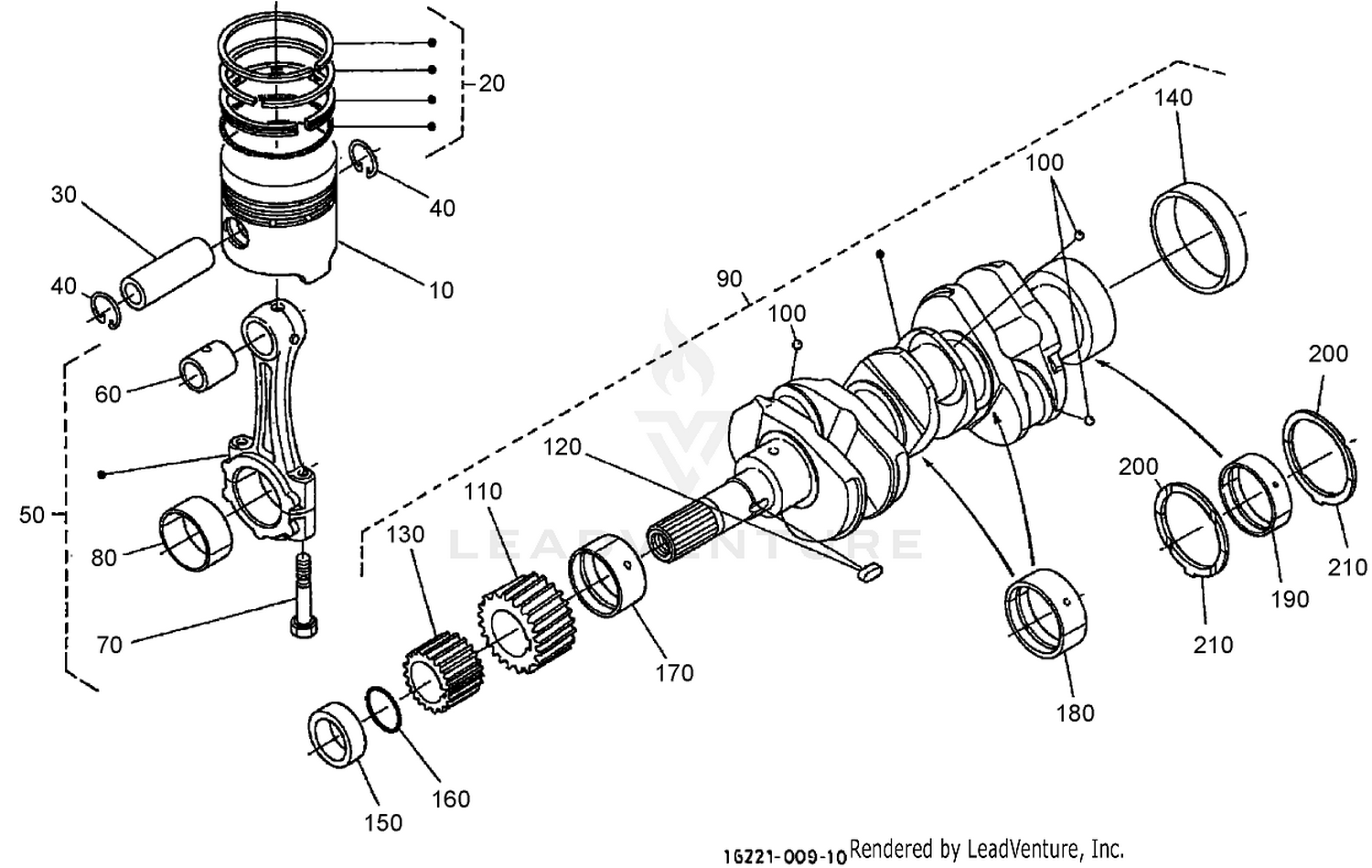 Piston and Crankshaft Assembly