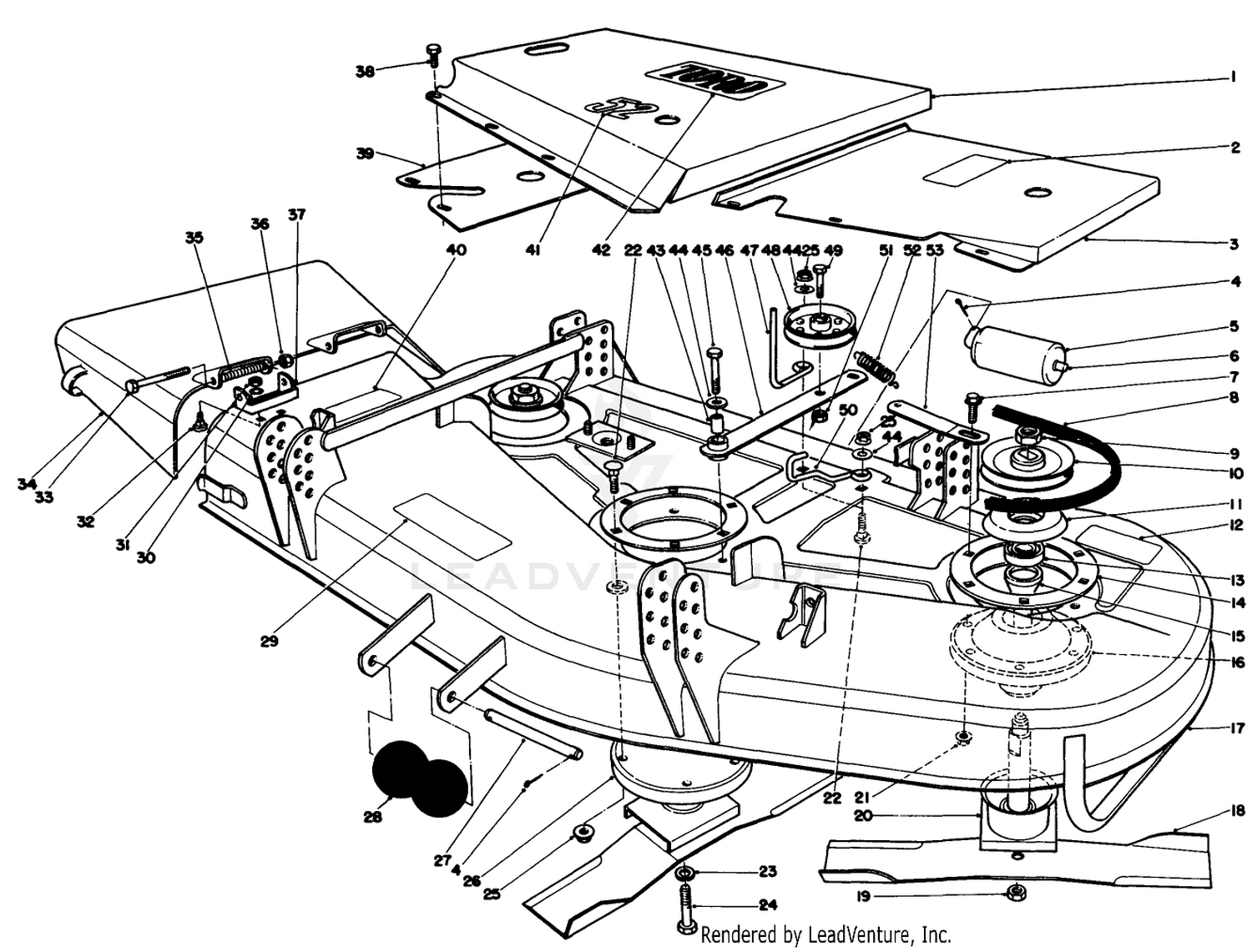 52" Cutting Deck Model No. 30152