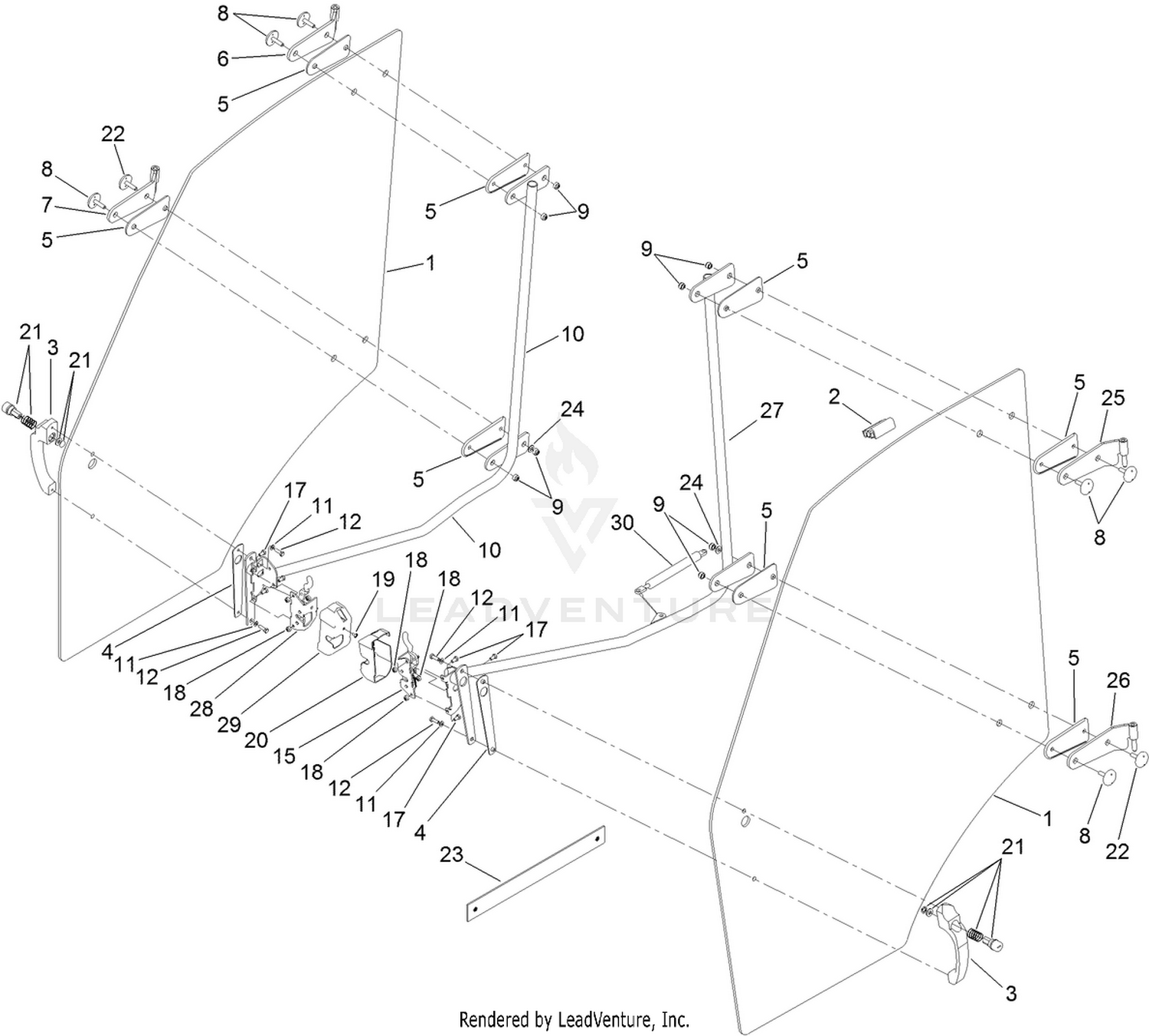 Left and Right Door Assembly
