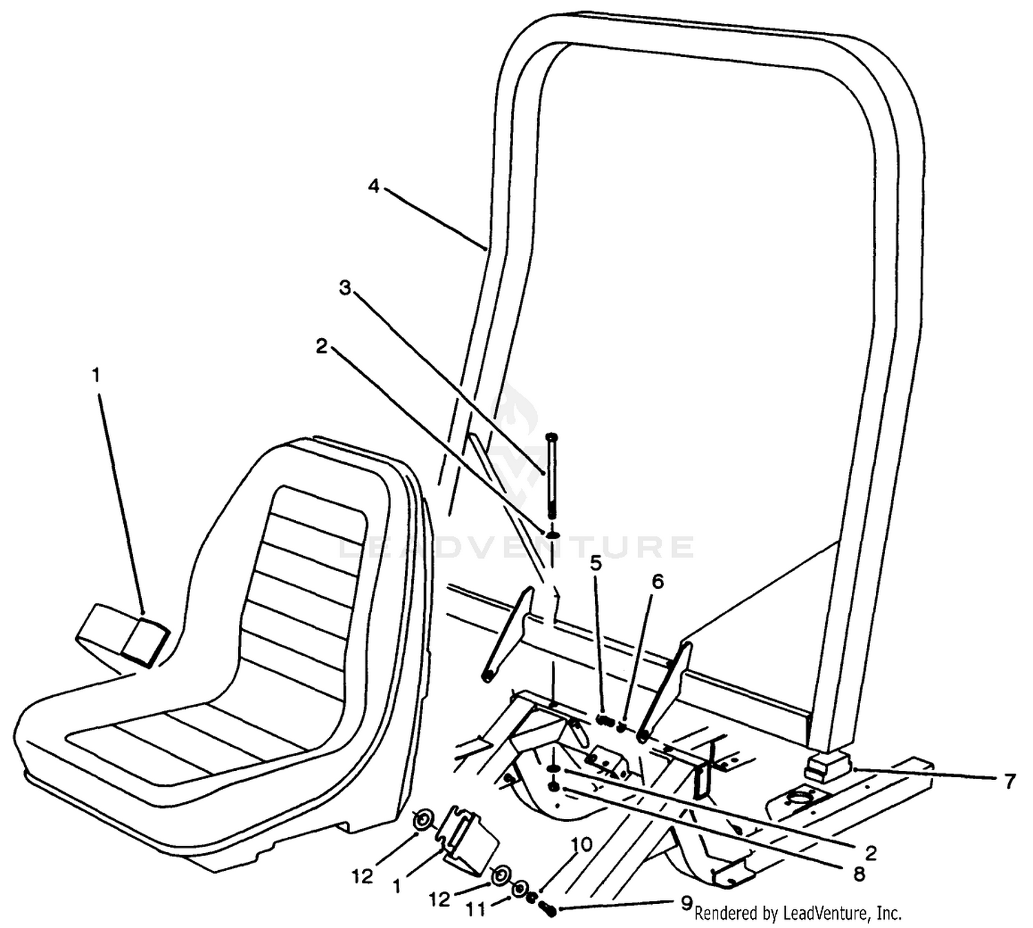 R.o.p.s. Assembly (standard For Model No. 30455)(optional For Model No. 30450)