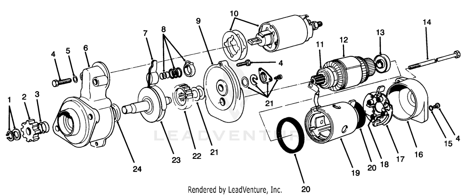 Starter Motor Assembly No. 70-5860