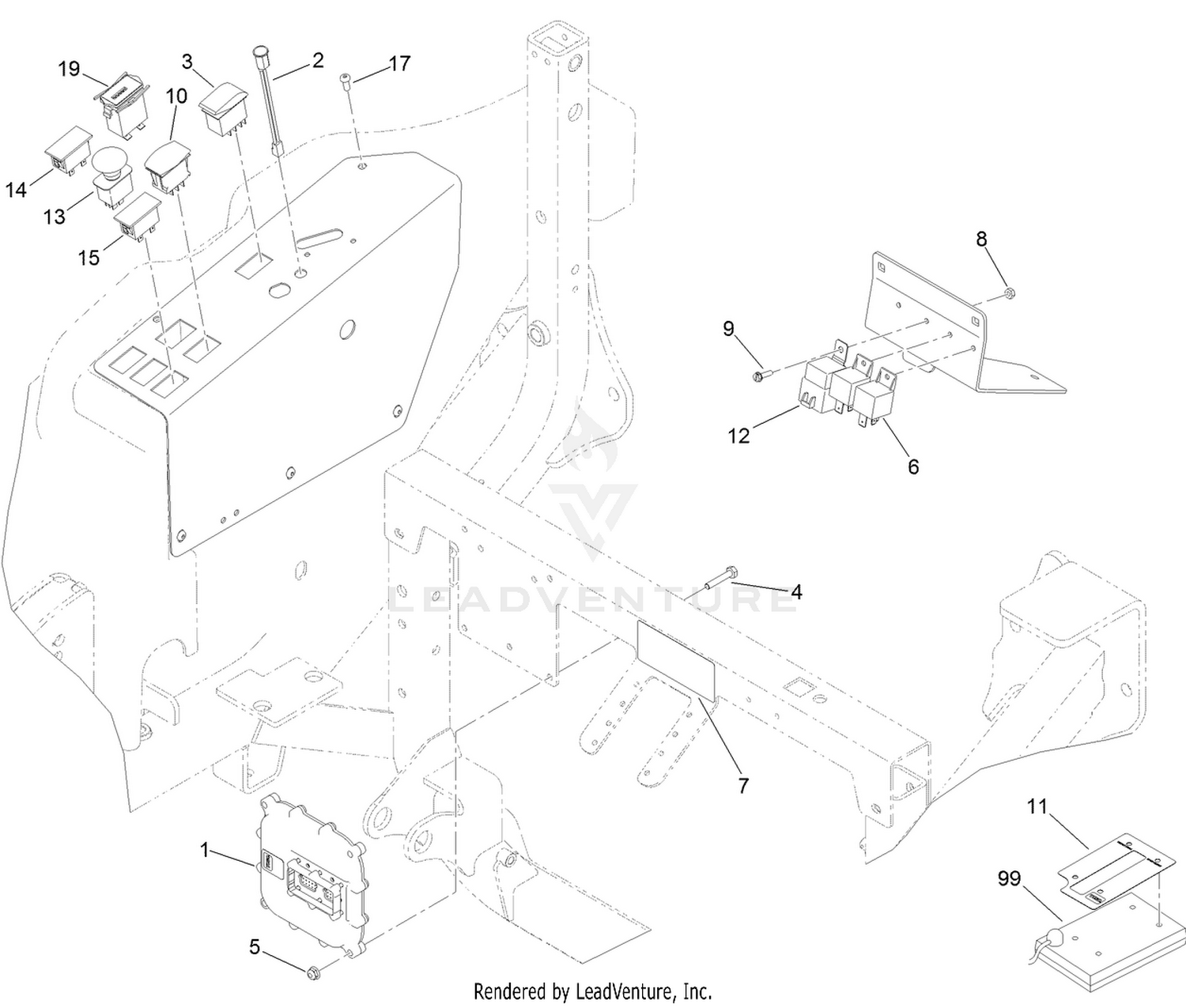 4 Wheel Drive Module Control and Relay Assembly
