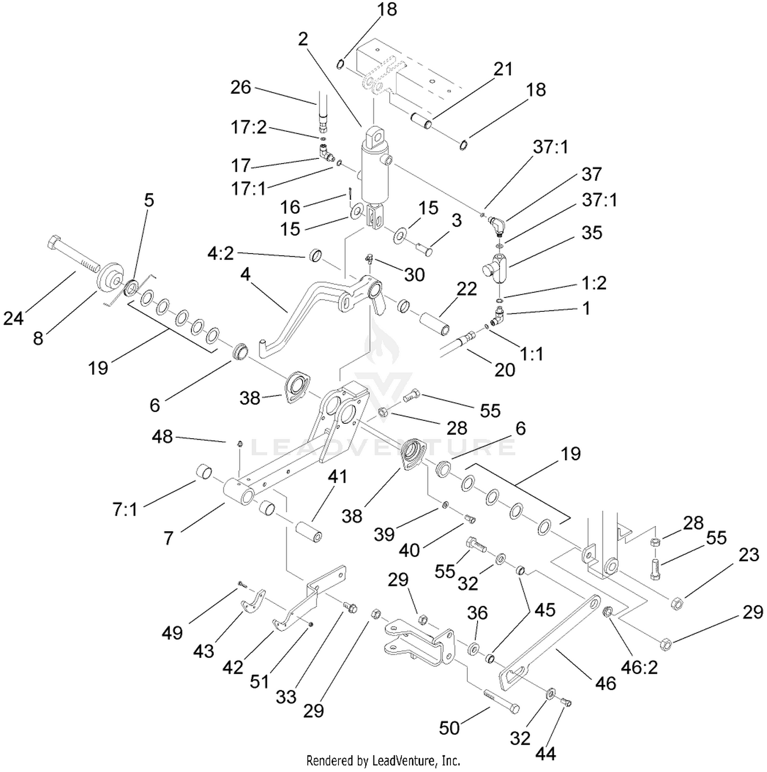 Center Lift Arm Assembly