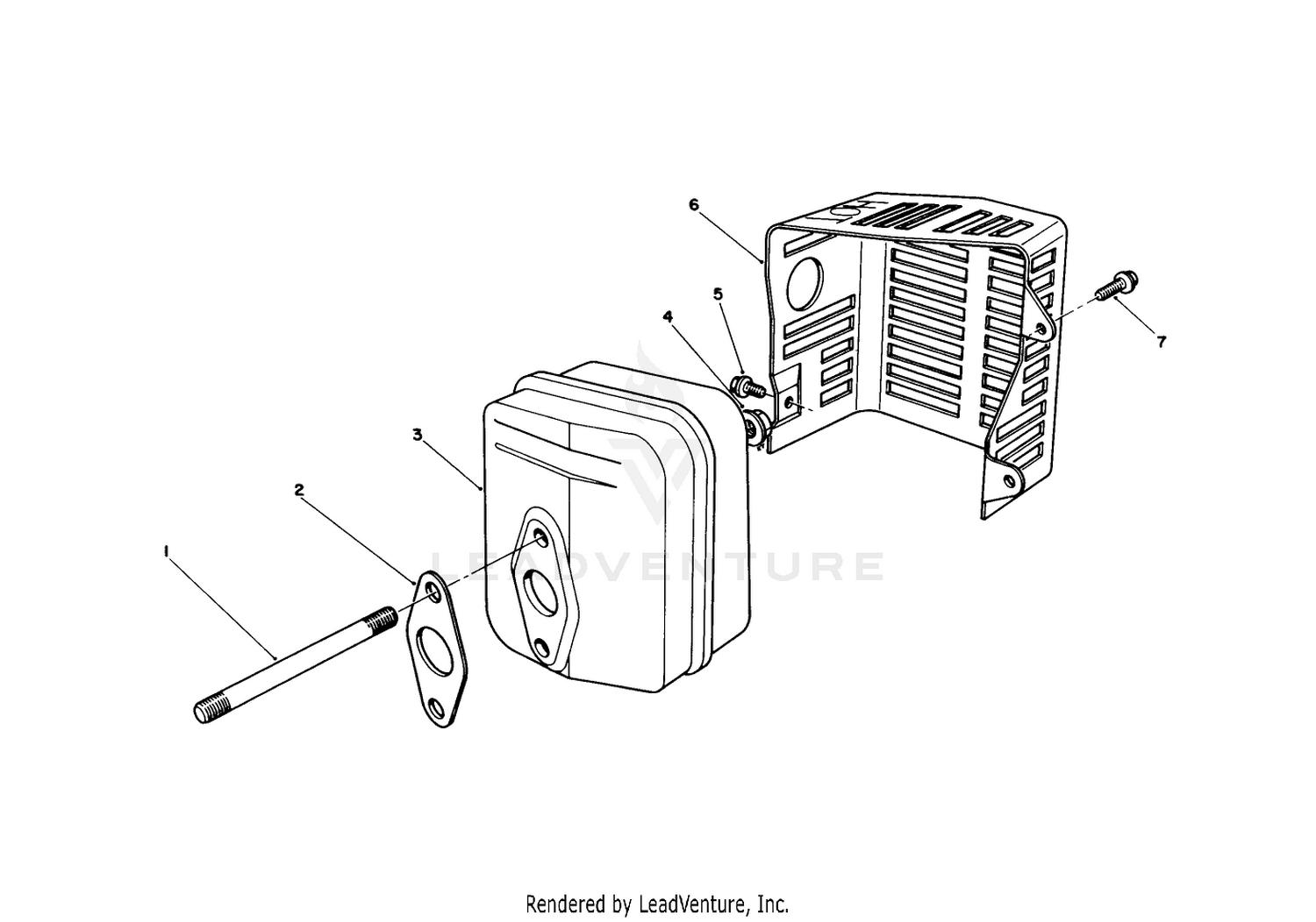 Muffler Assembly (model No. Vmh7)