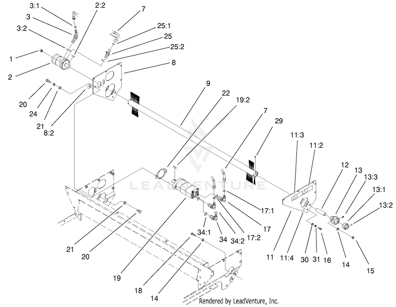 Brush And Motors Assembly
