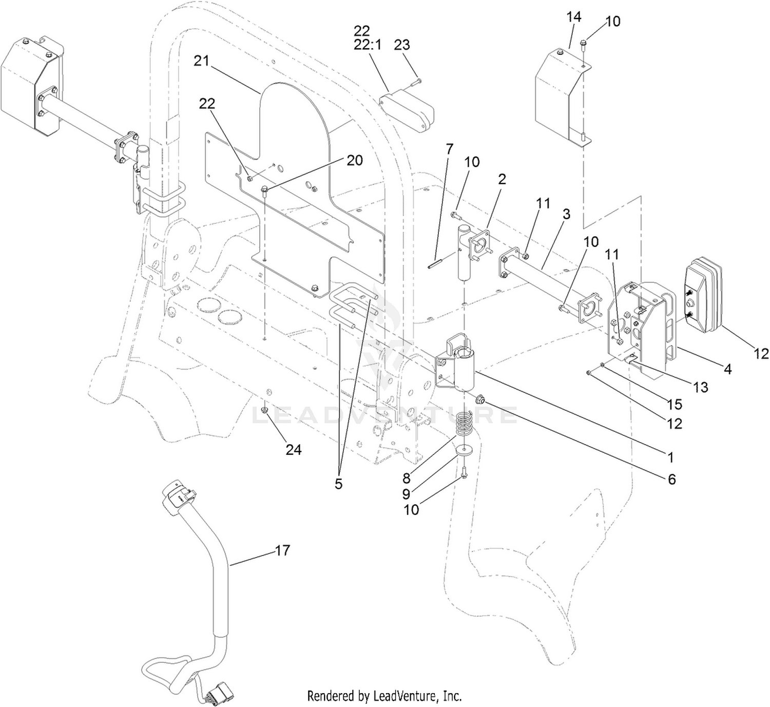 Tail Light Mount Assembly
