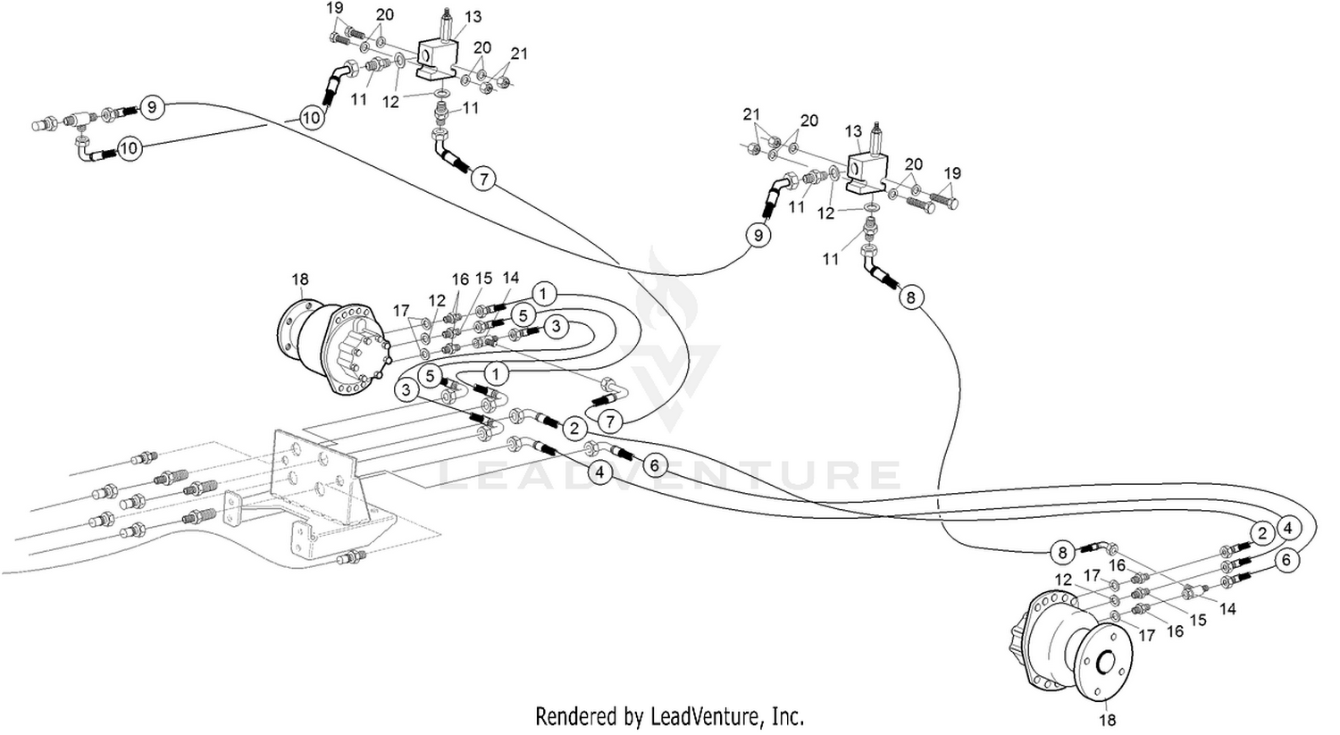 Rear Transmission Hydraulic Circuit