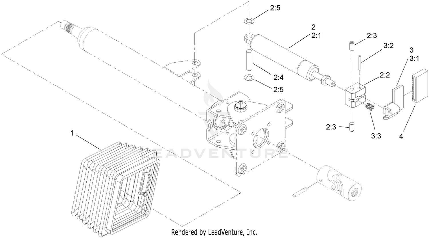 Steering Tilt Column Assembly No. 106-3622