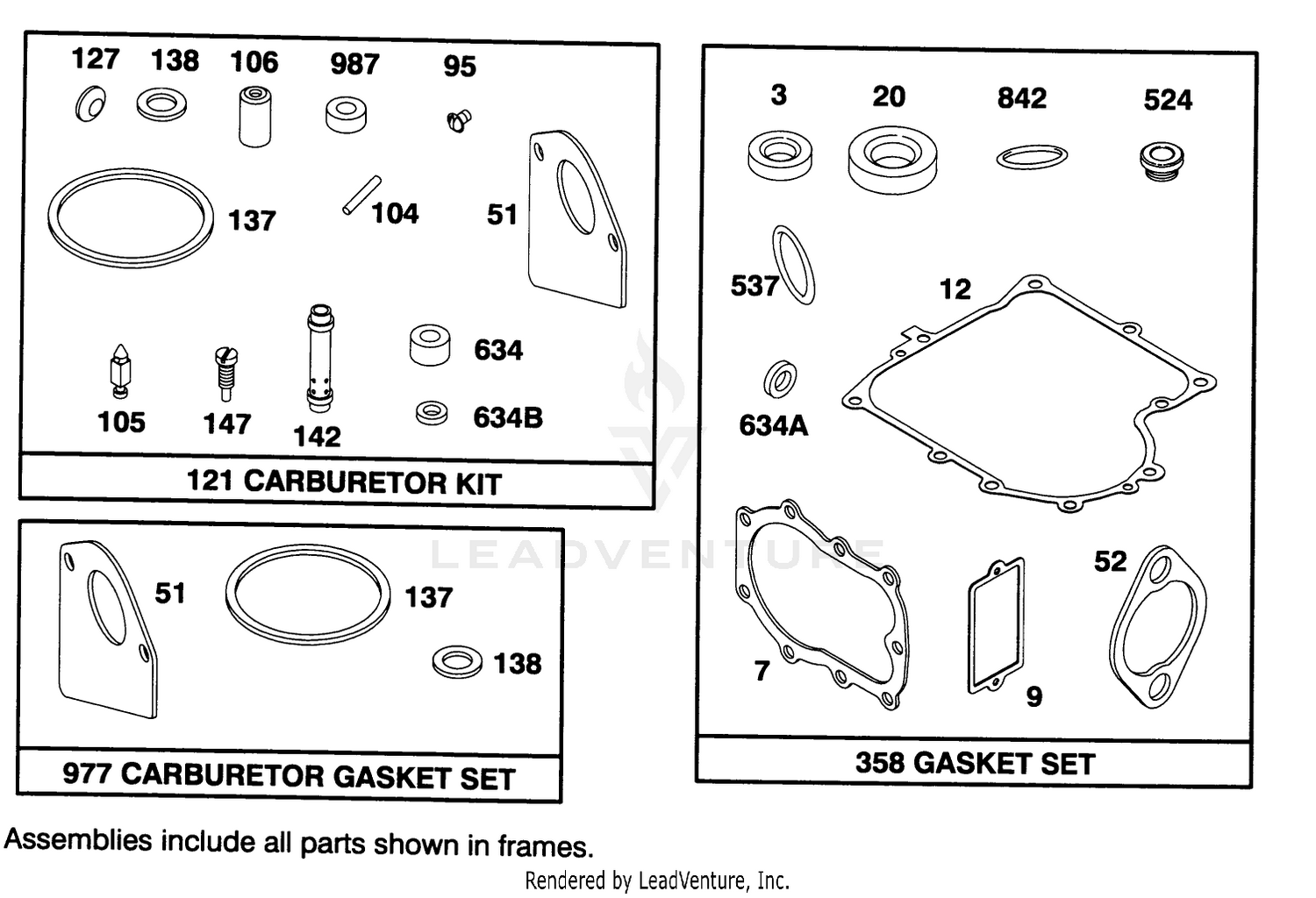 Engine Briggs  Stratton Model 282707-0119-O1
