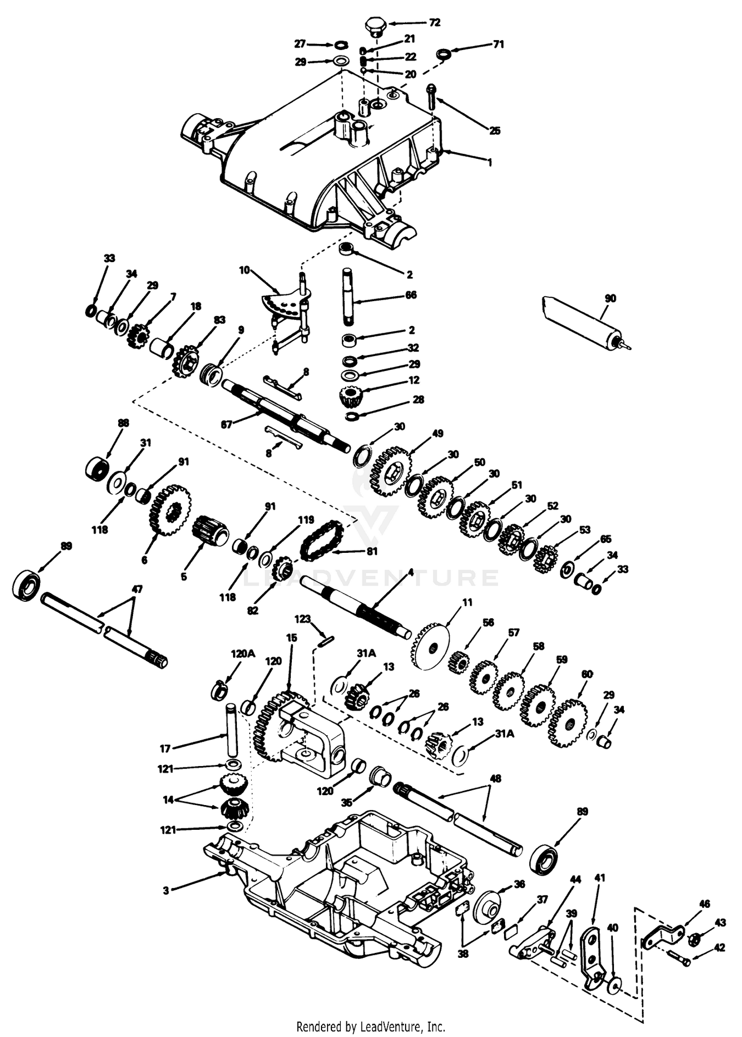 Transaxle Peerless Model No. 801-062