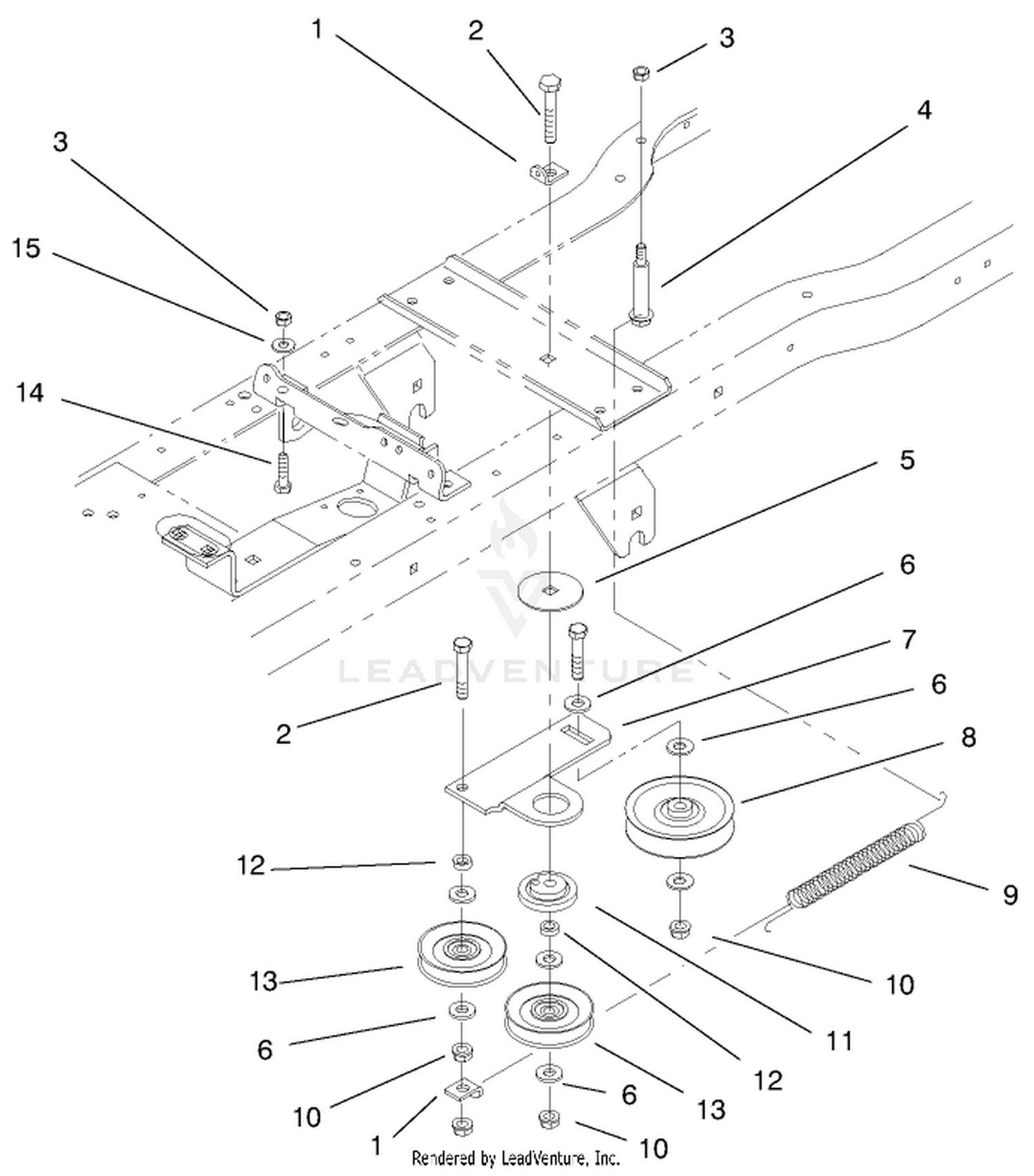 Hydro Drive Components Assembly