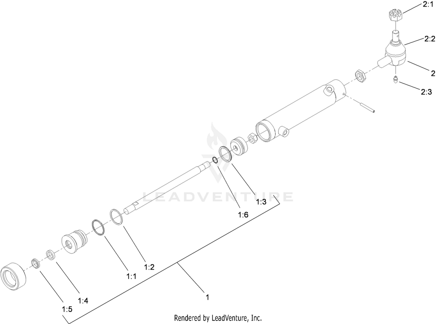 Hydraulic Cylinder Assembly No. 115-8014