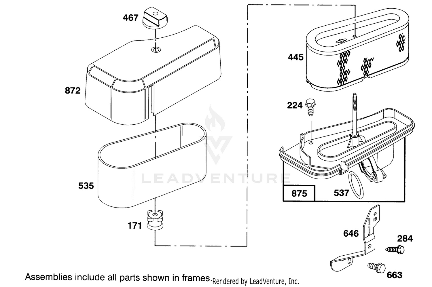 Engine Briggs  Stratton Model 286707-0453-01 4