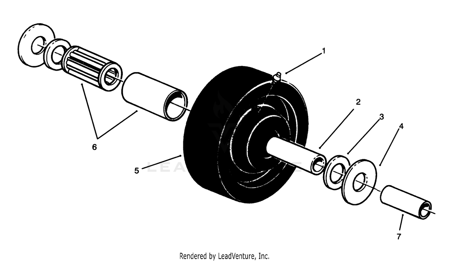 Castor Wheel Assembly No. 27-1050 (optional)