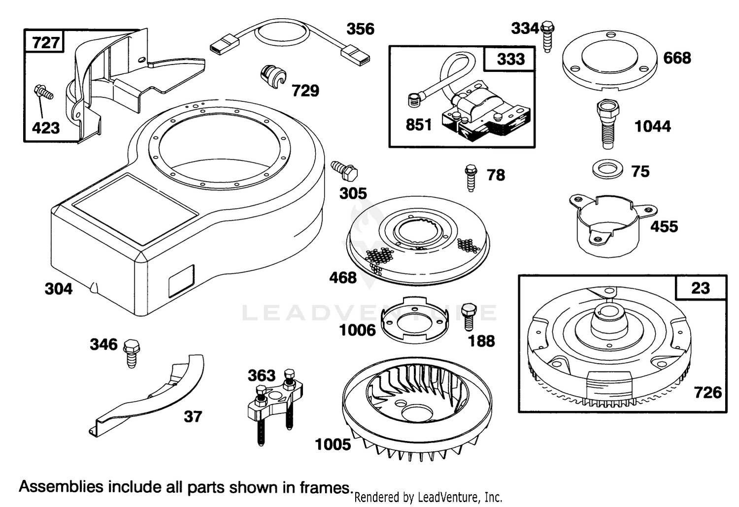 Engine Briggs  Stratton Model 286707-0453-01 6