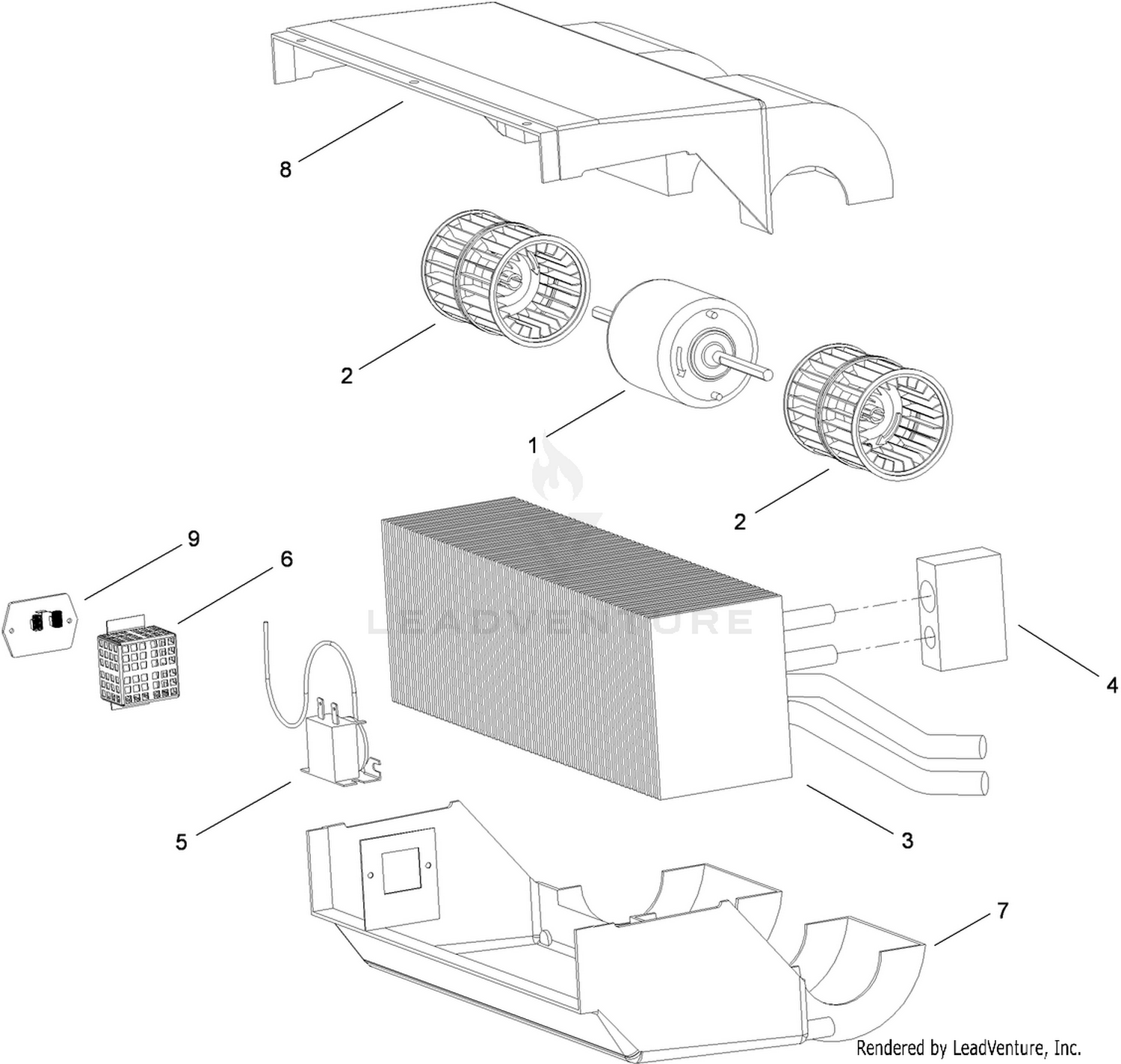 A/C Heater Assembly No. 115-8830