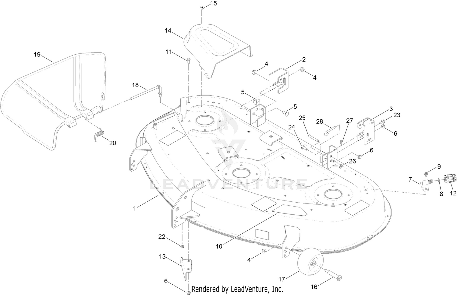 50 Inch Deck Assembly