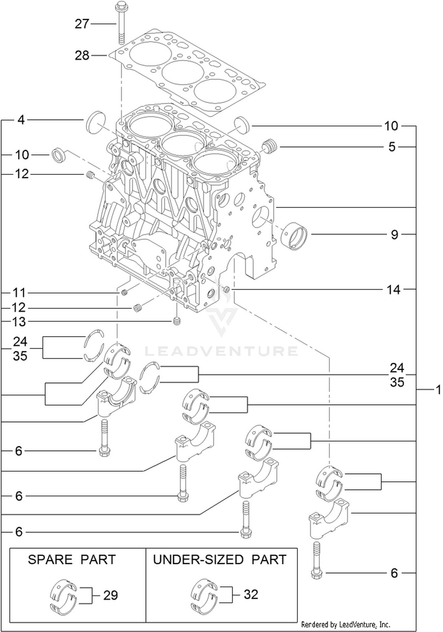 Cylinder Block Assembly