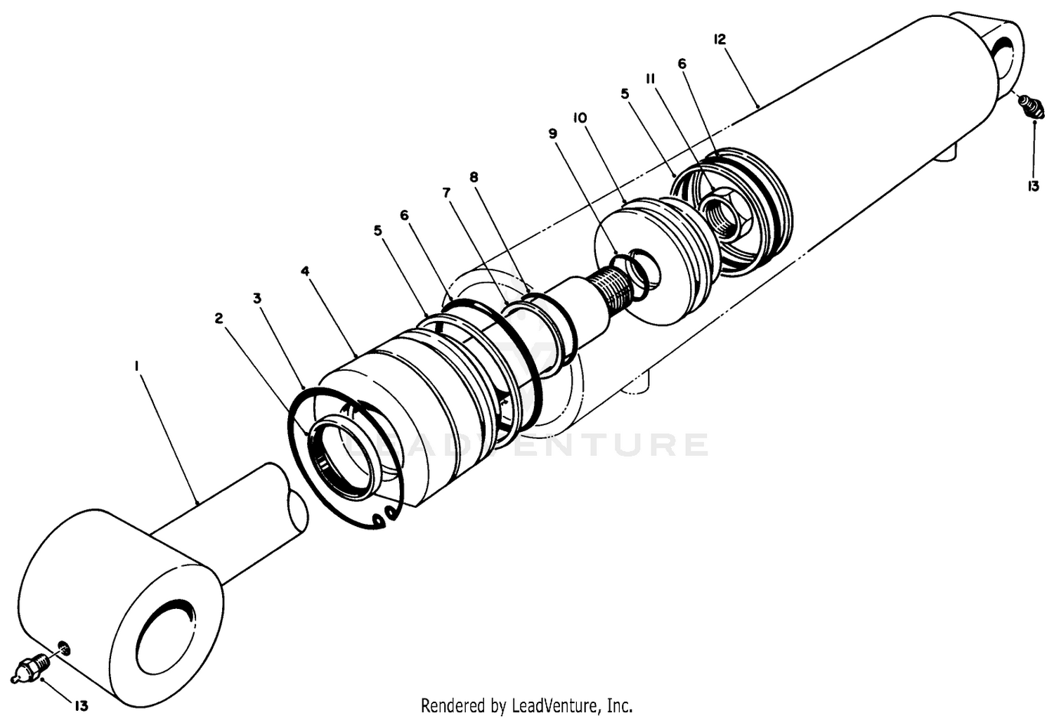 Hydraulic Cylinder Assembly No. 69-2180