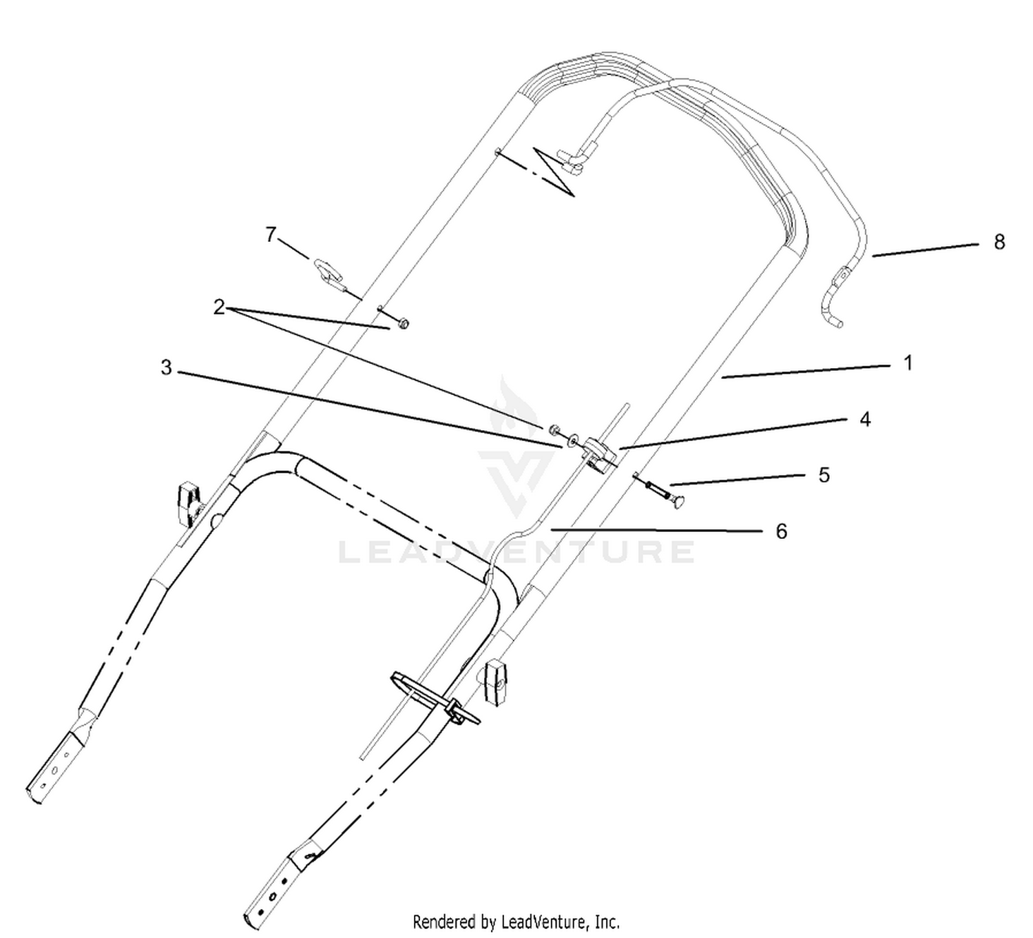 Upper Handle and Control Assembly