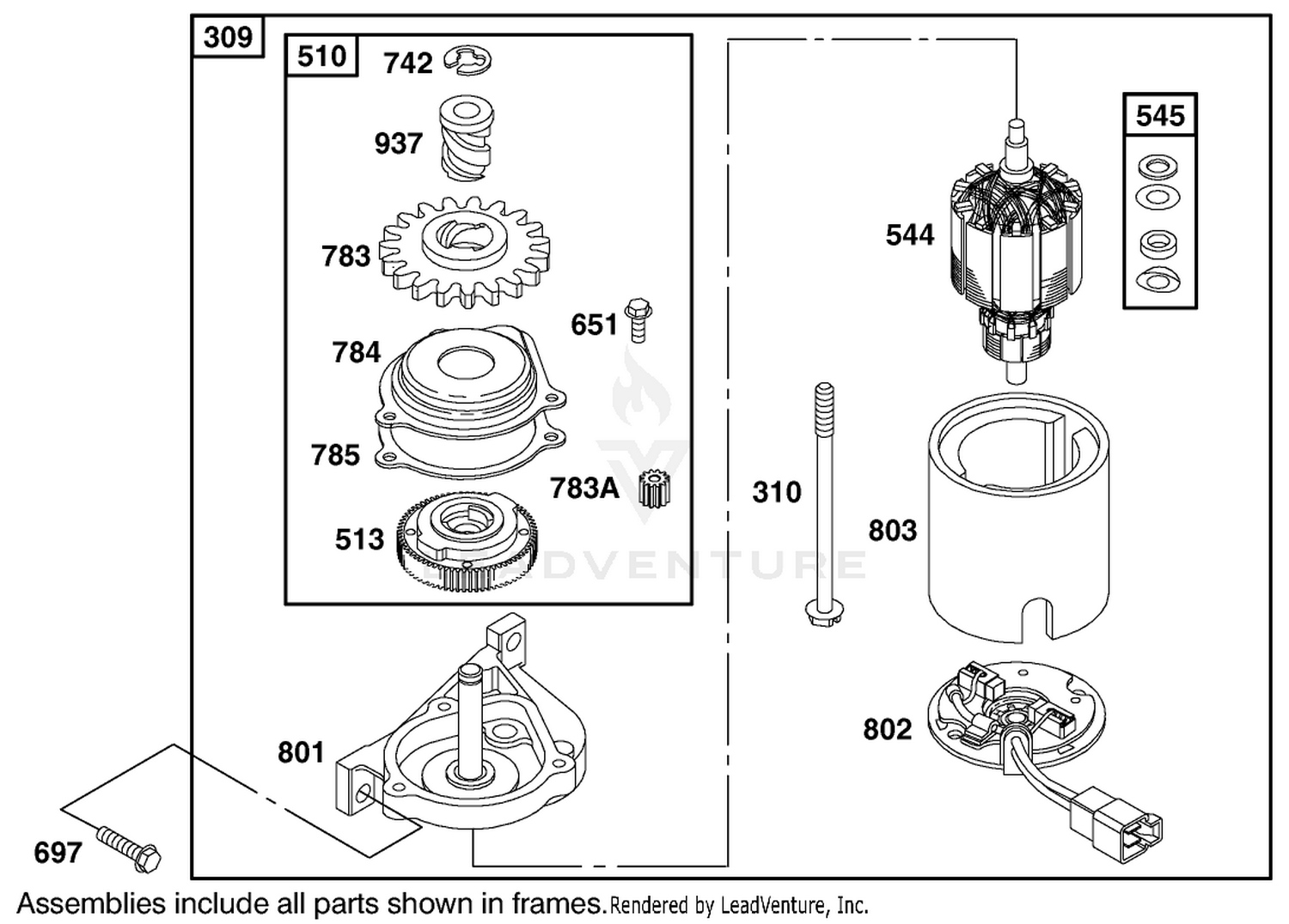 Electric Starter Assembly