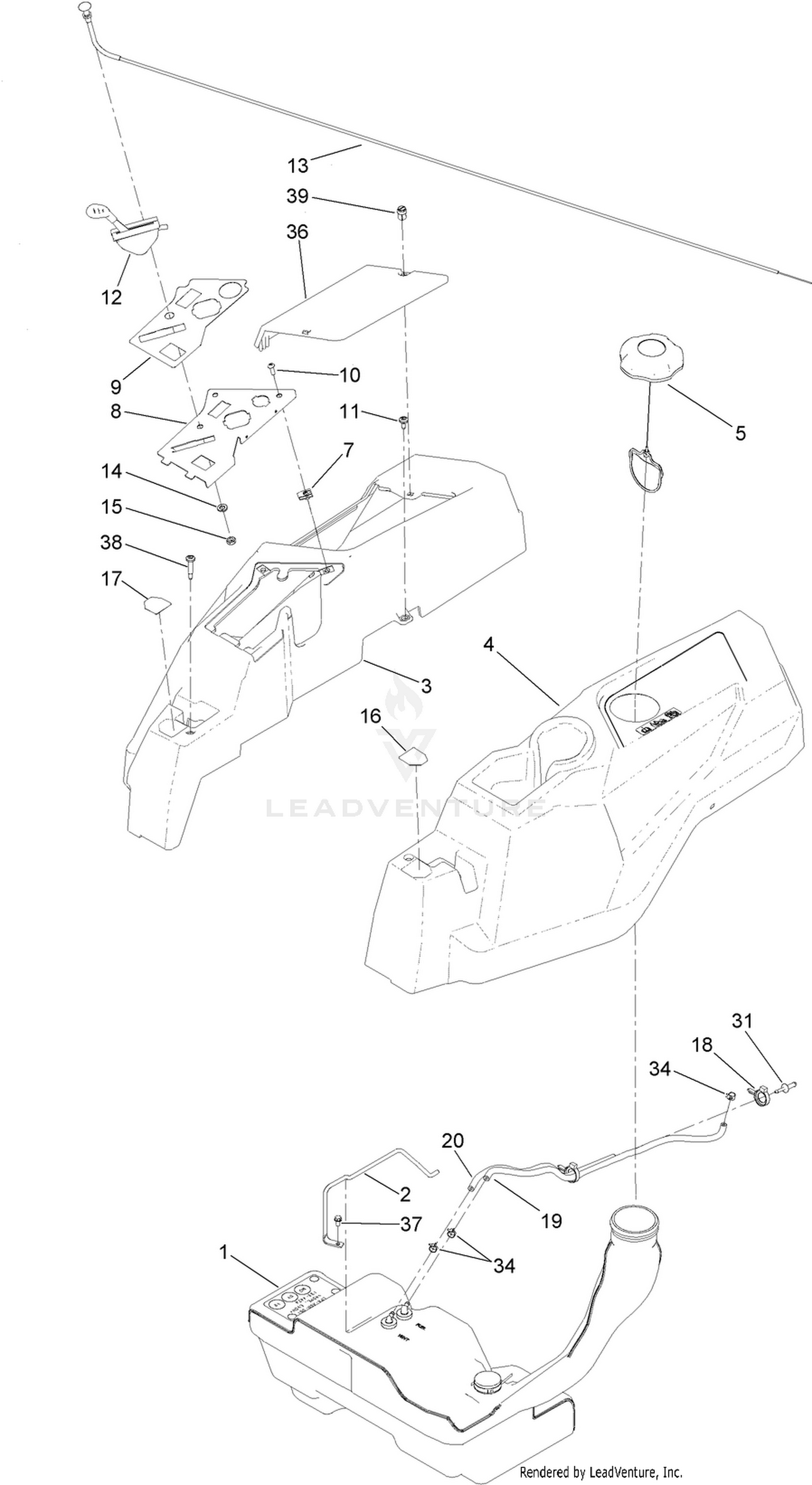 Body Styling and Fuel Tank Assembly