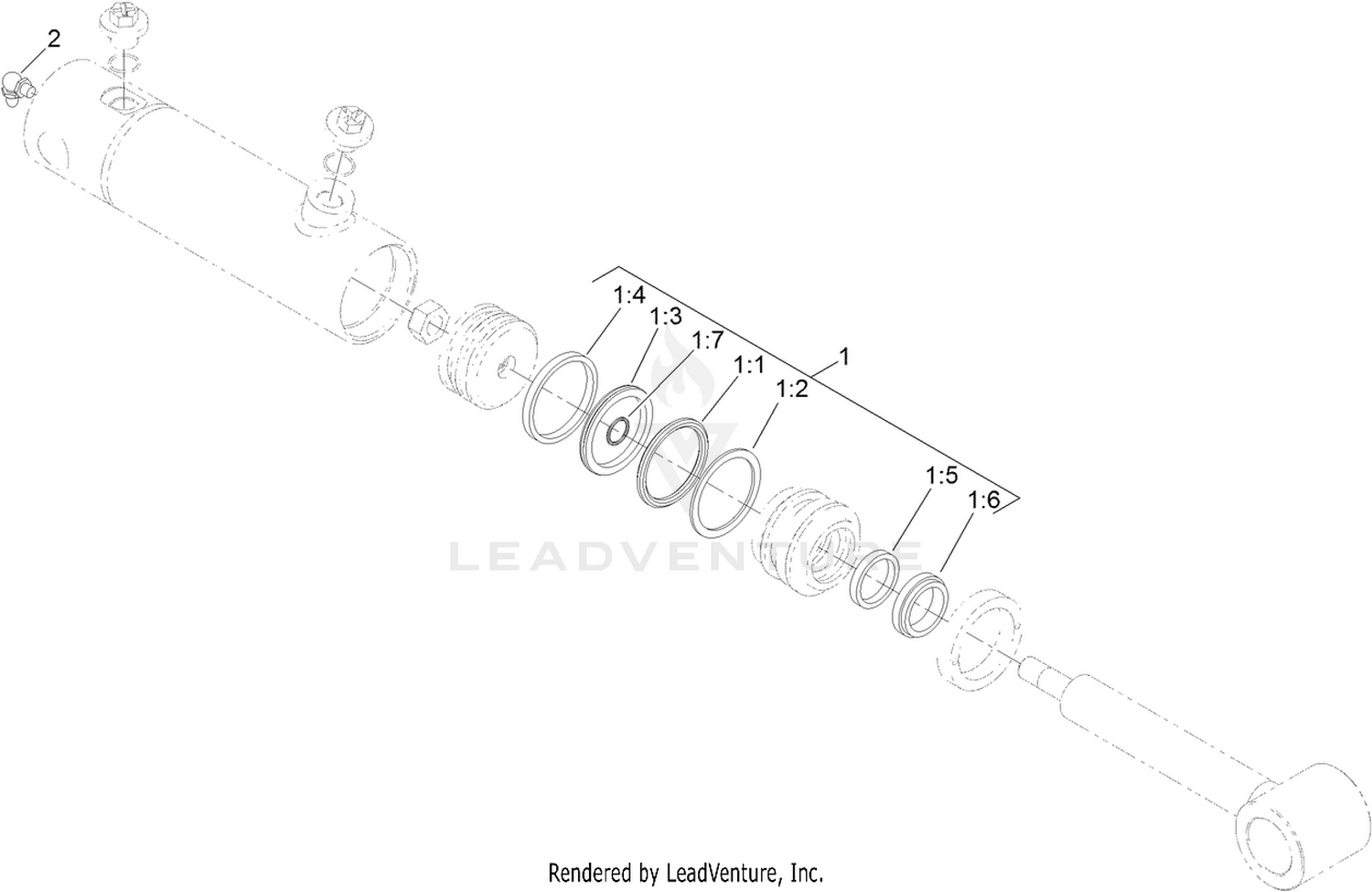 Hydraulic Cylinder Assembly No. 120-8822