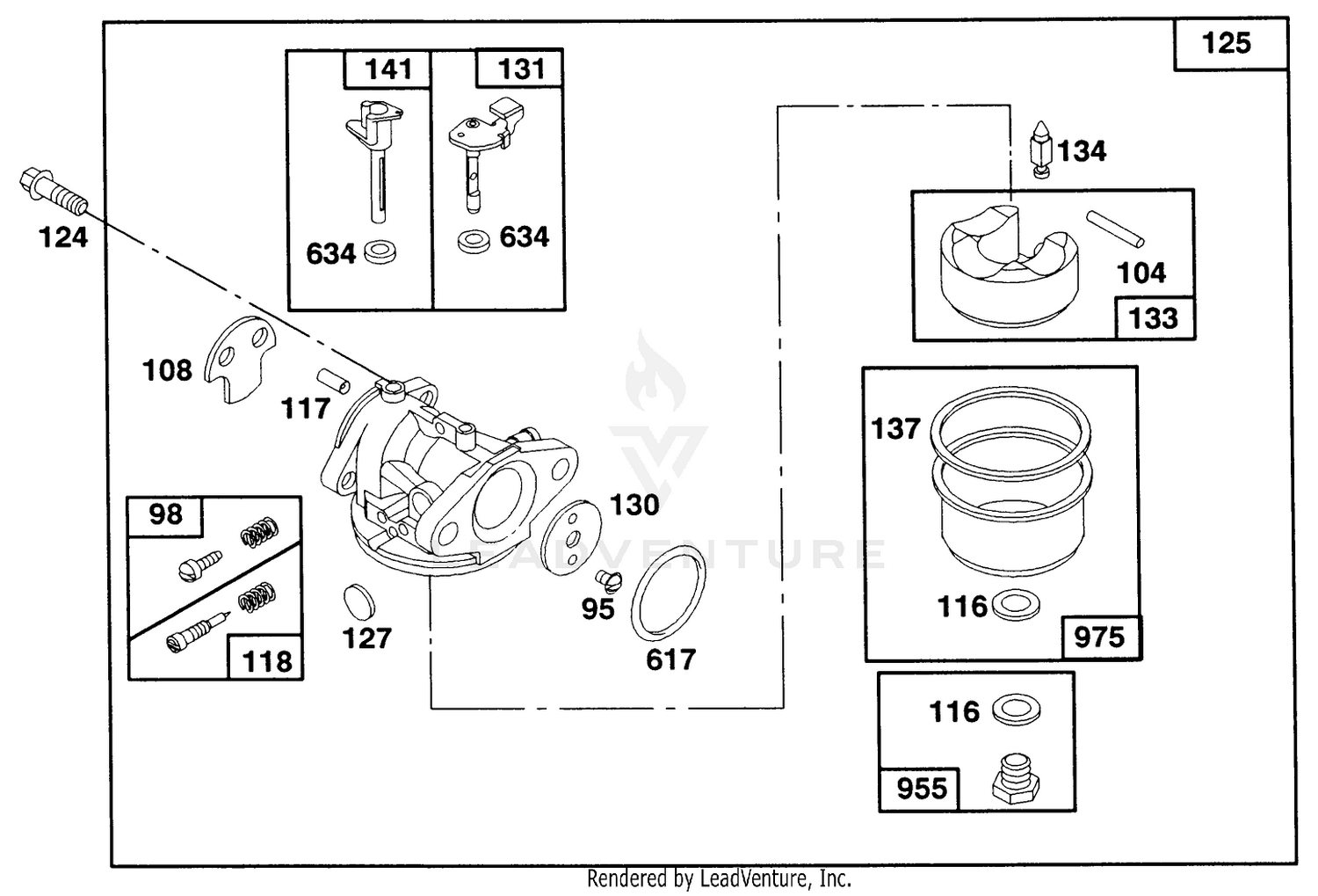Engine Briggs  Stratton Model 124707-3185-01 4