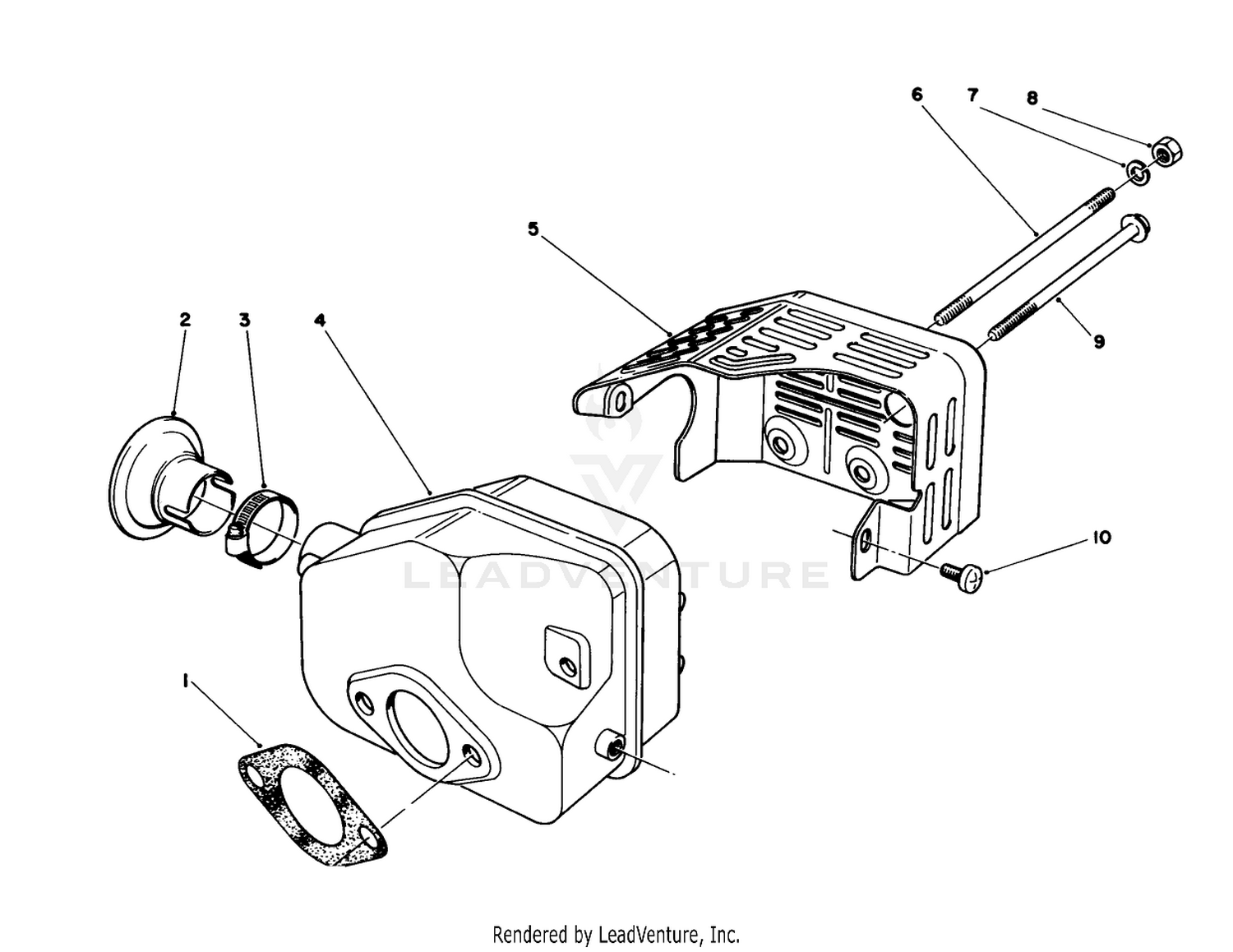 Muffler Assembly (model No. 47pn2-6)