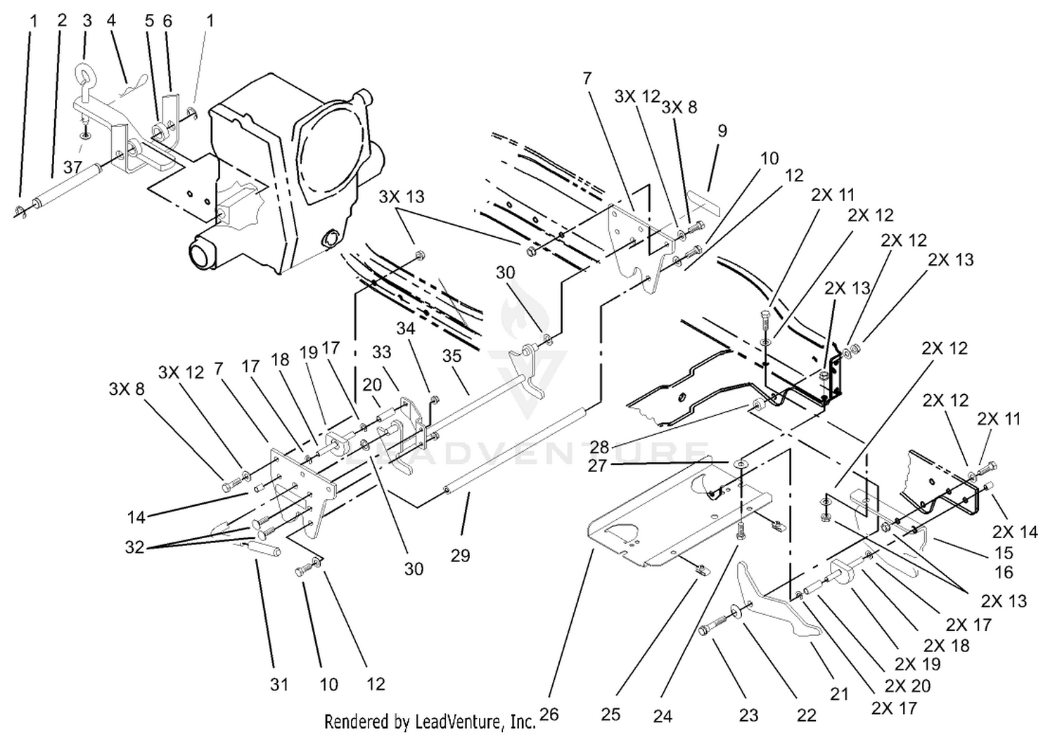 Attach-A-Matic  Hitch Assembly