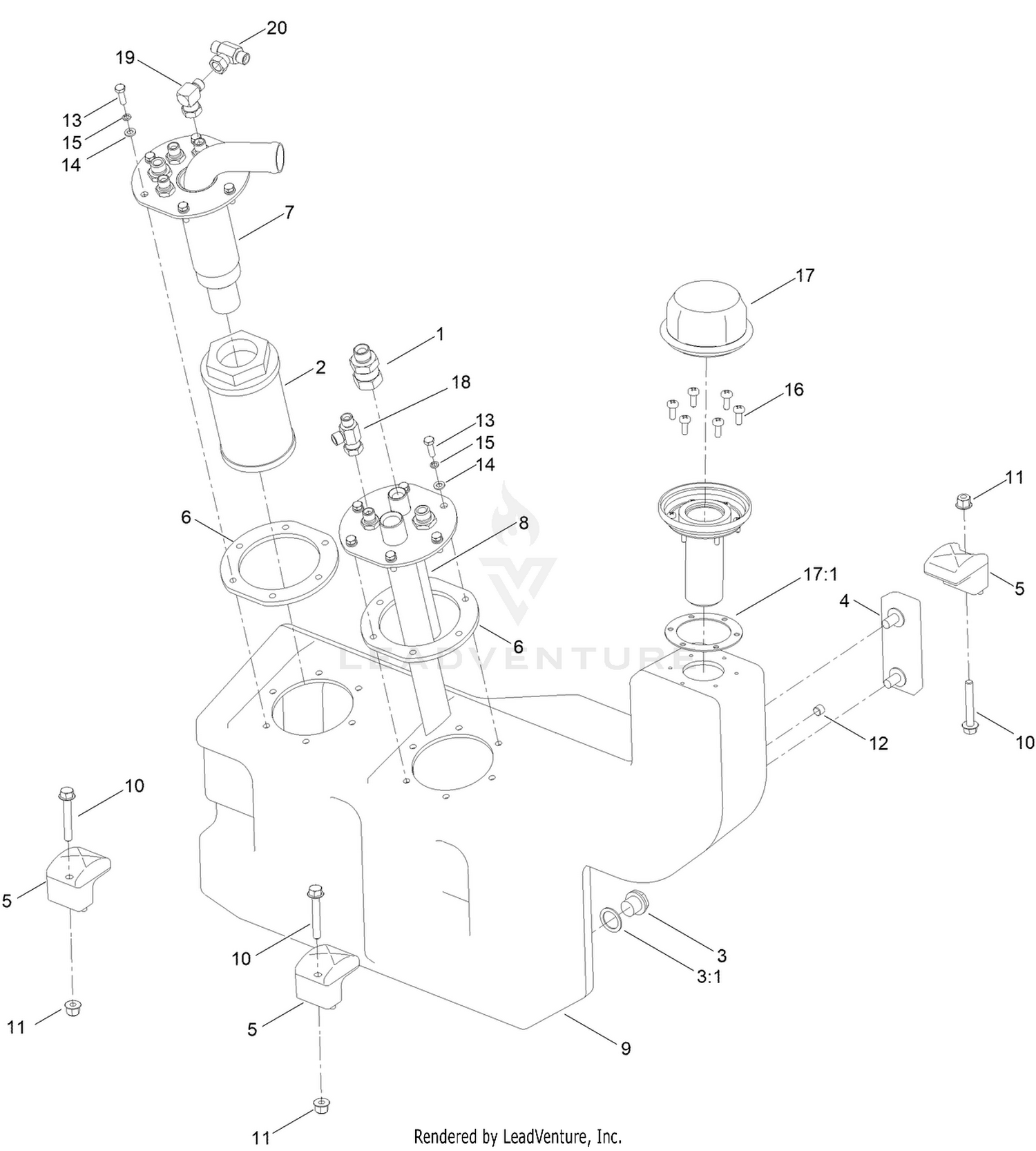 Hydraulic Oil Tank Assembly