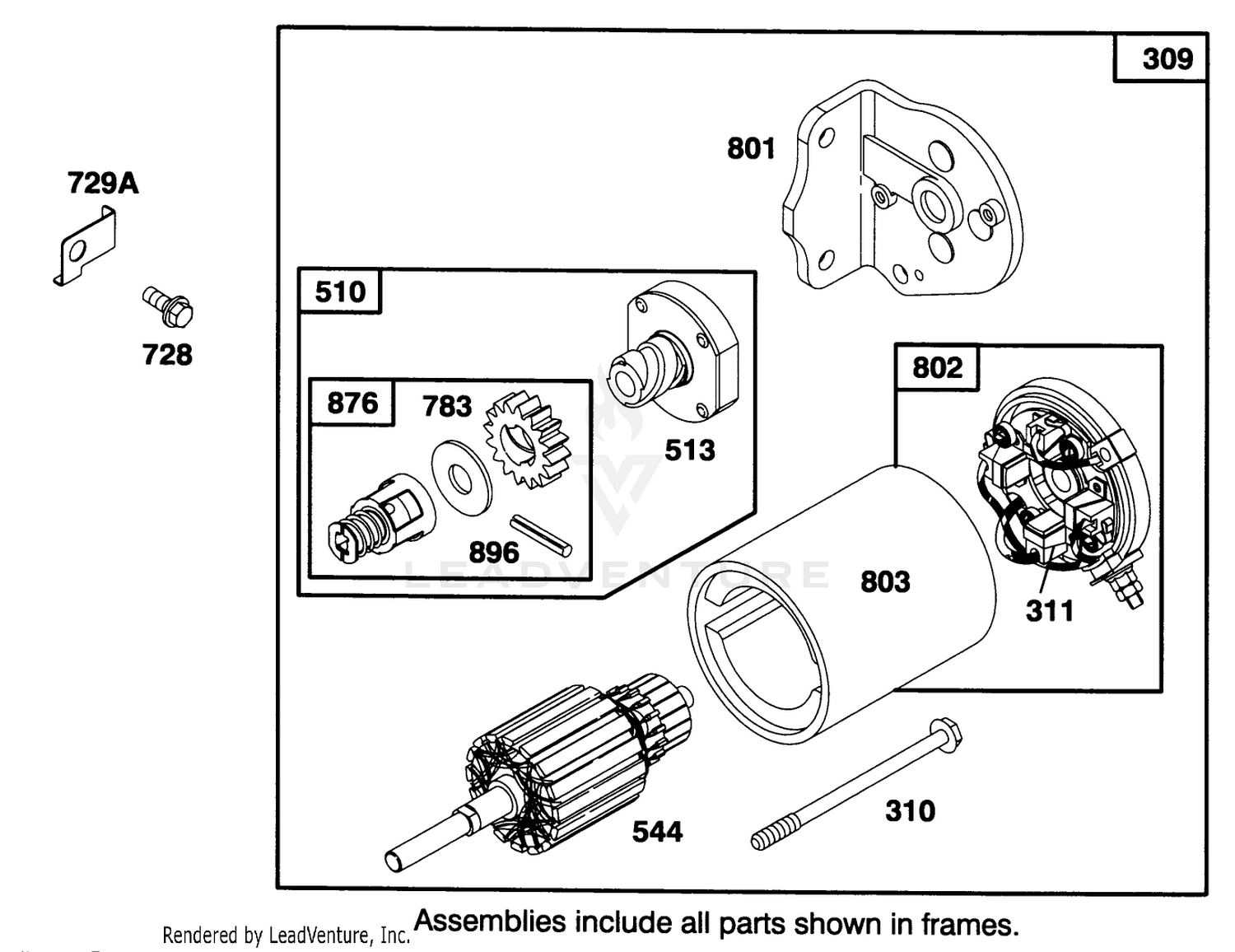 Engine Briggs  Stratton Model 286707-0453-01 7
