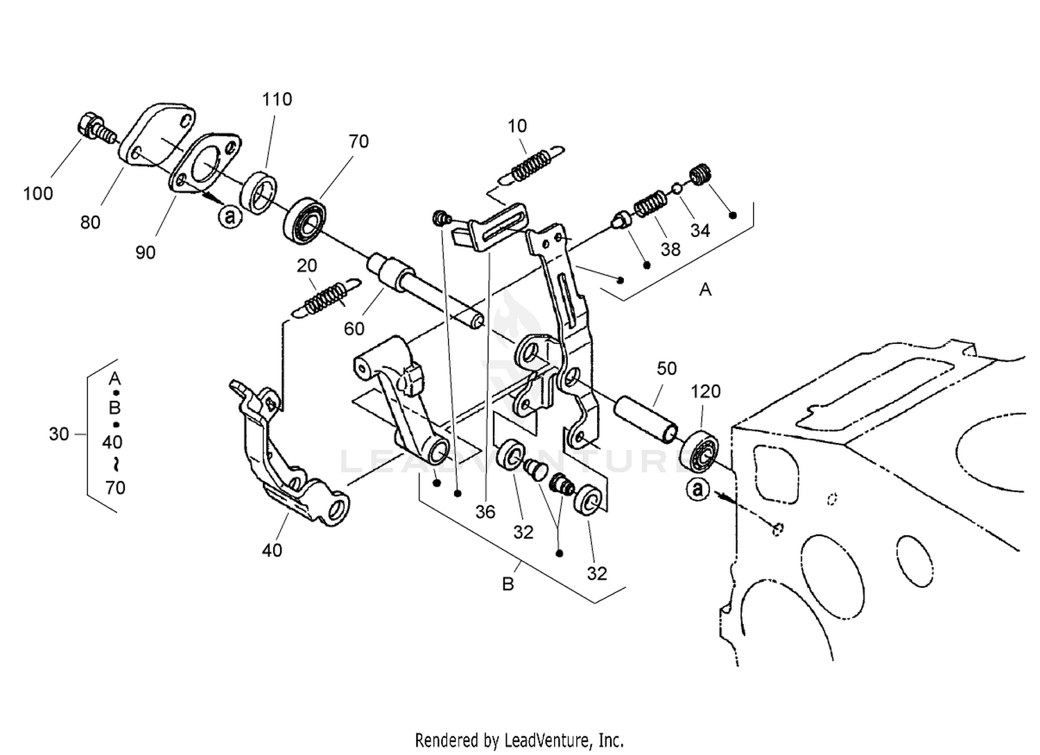 Fork Lever (Governor) Assembly