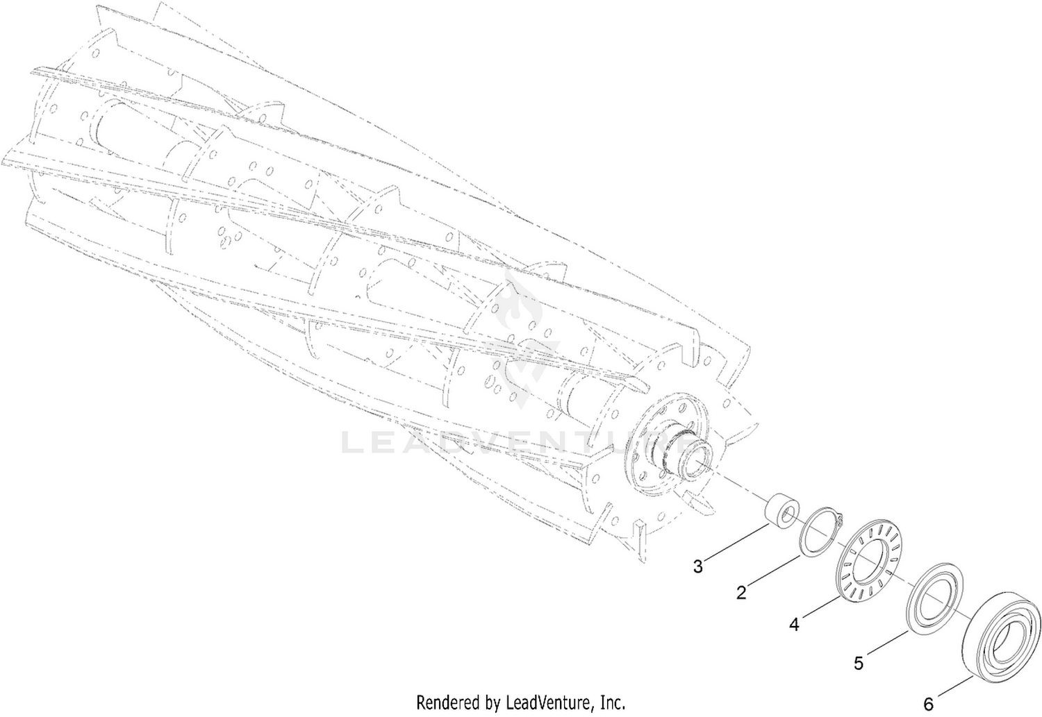 7in EdgeSeries+ 22in Fairway, 8 Blade, Low Drag, Forward Swept Reel Assembly No. 137-8446