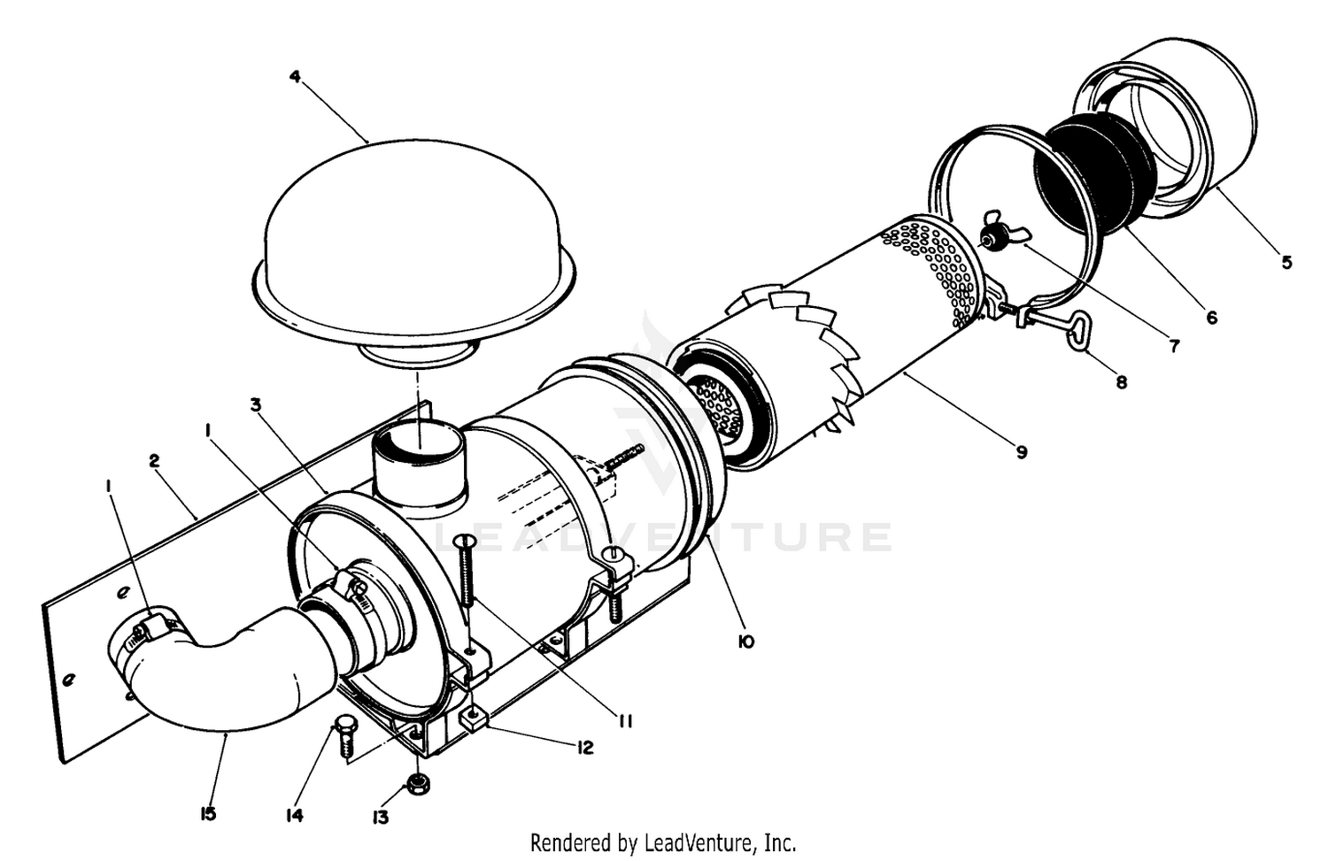 Remote Air Cleaner Kit No. 55-8460 (optional)
