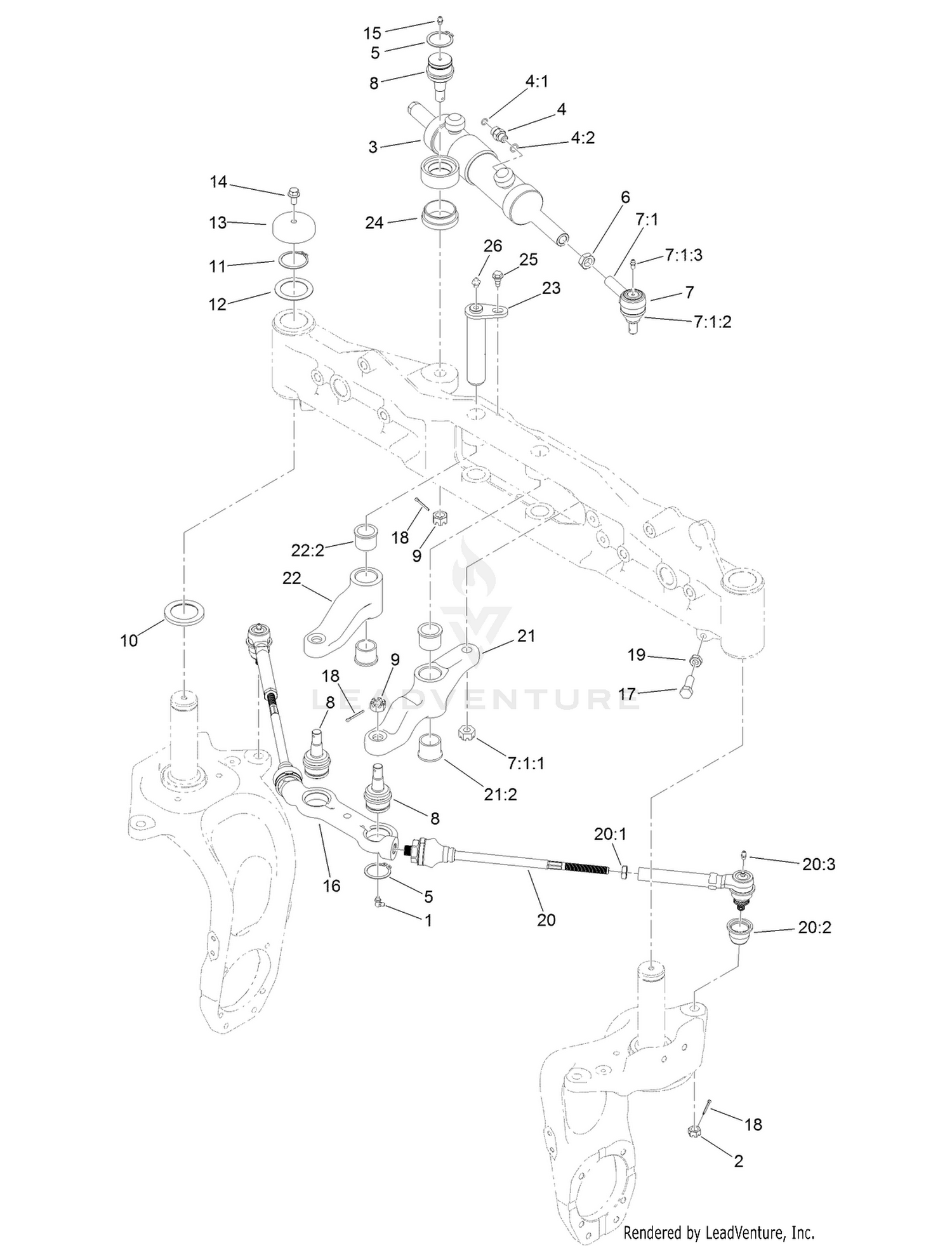 Rear Steering Assembly