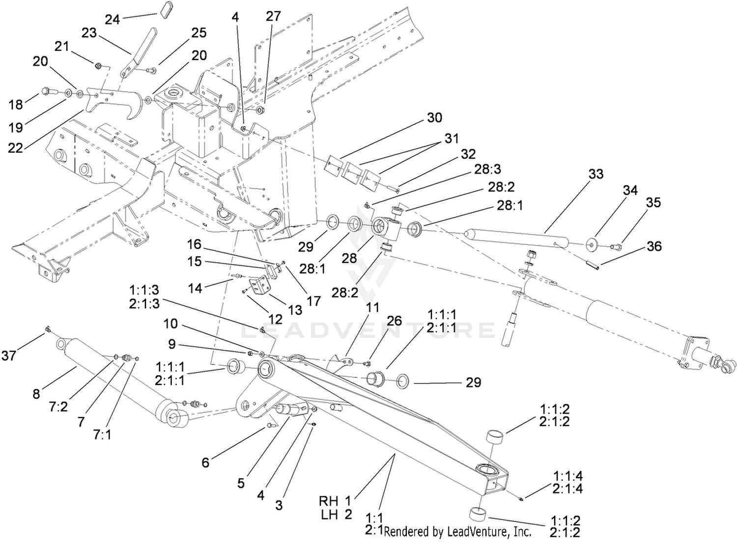 Wing Lift Arm Assembly